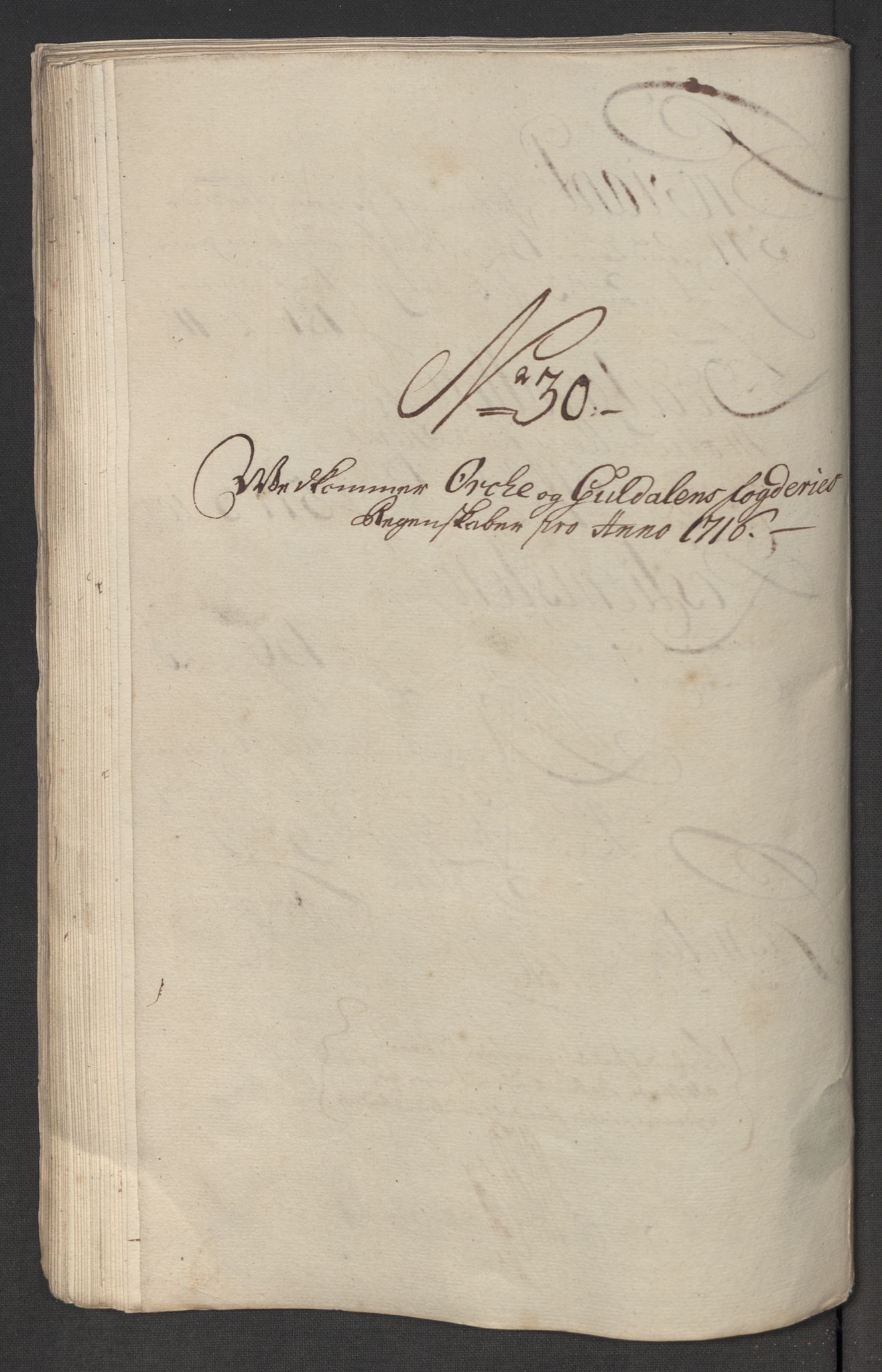 Rentekammeret inntil 1814, Reviderte regnskaper, Fogderegnskap, AV/RA-EA-4092/R60/L3967: Fogderegnskap Orkdal og Gauldal, 1716, p. 305