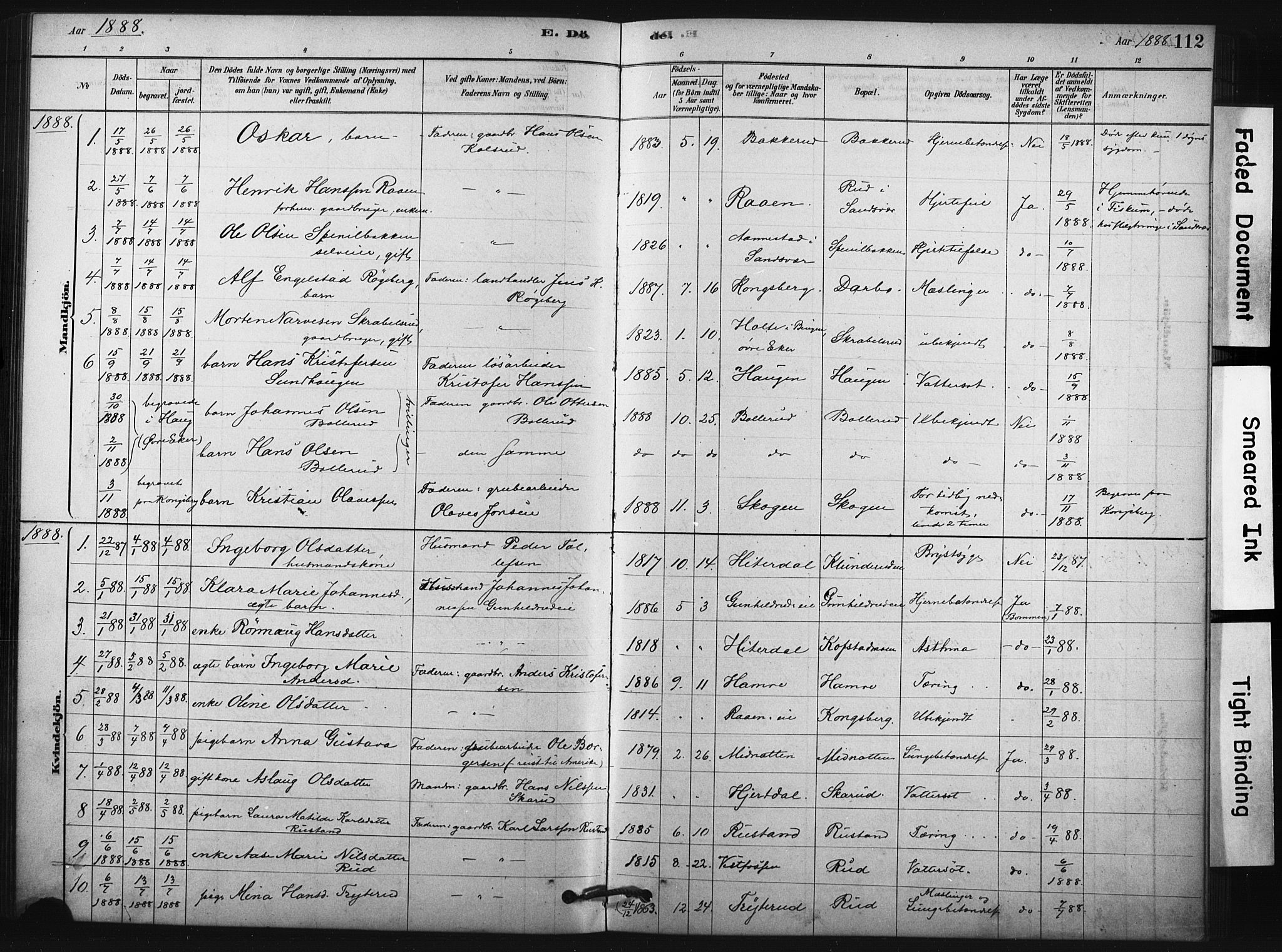 Fiskum kirkebøker, AV/SAKO-A-15/F/Fa/L0002: Parish register (official) no. 2, 1878-1890, p. 112