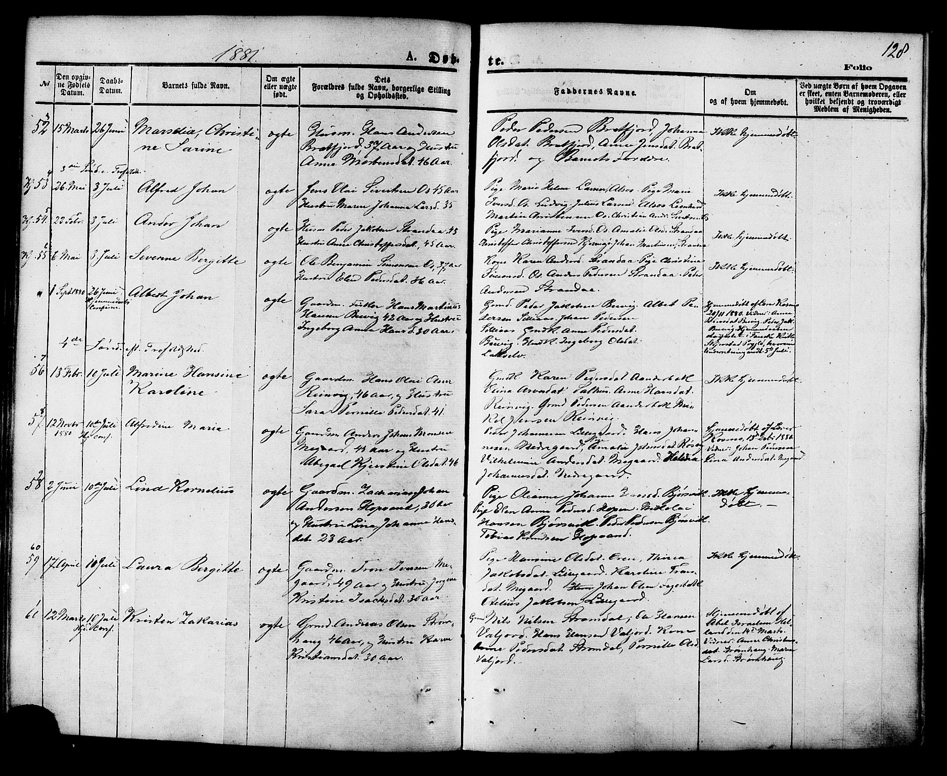 Ministerialprotokoller, klokkerbøker og fødselsregistre - Nordland, AV/SAT-A-1459/853/L0771: Parish register (official) no. 853A10, 1870-1881, p. 128