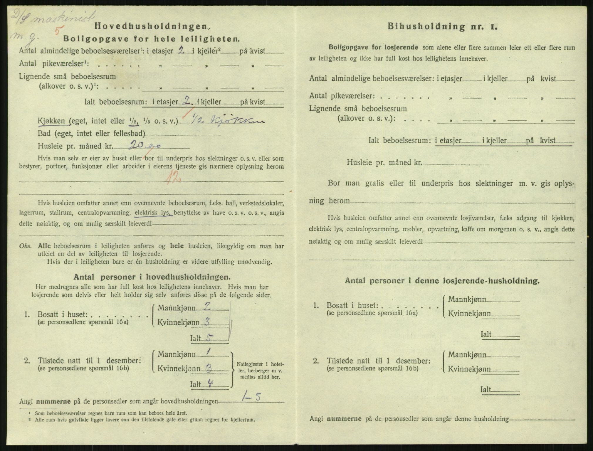 SAKO, 1920 census for Horten, 1920, p. 7496