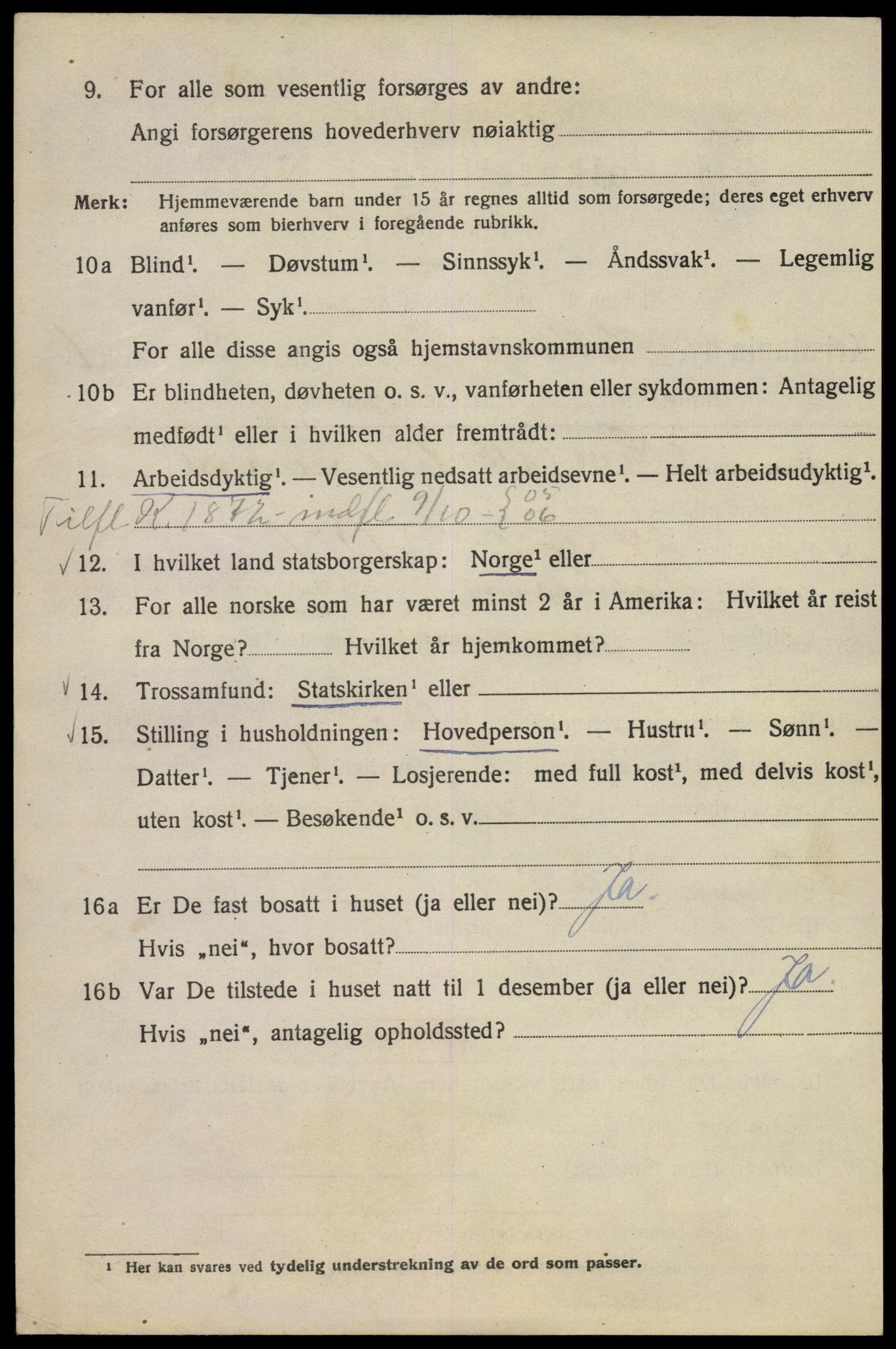 SAO, 1920 census for Kristiania, 1920, p. 294322