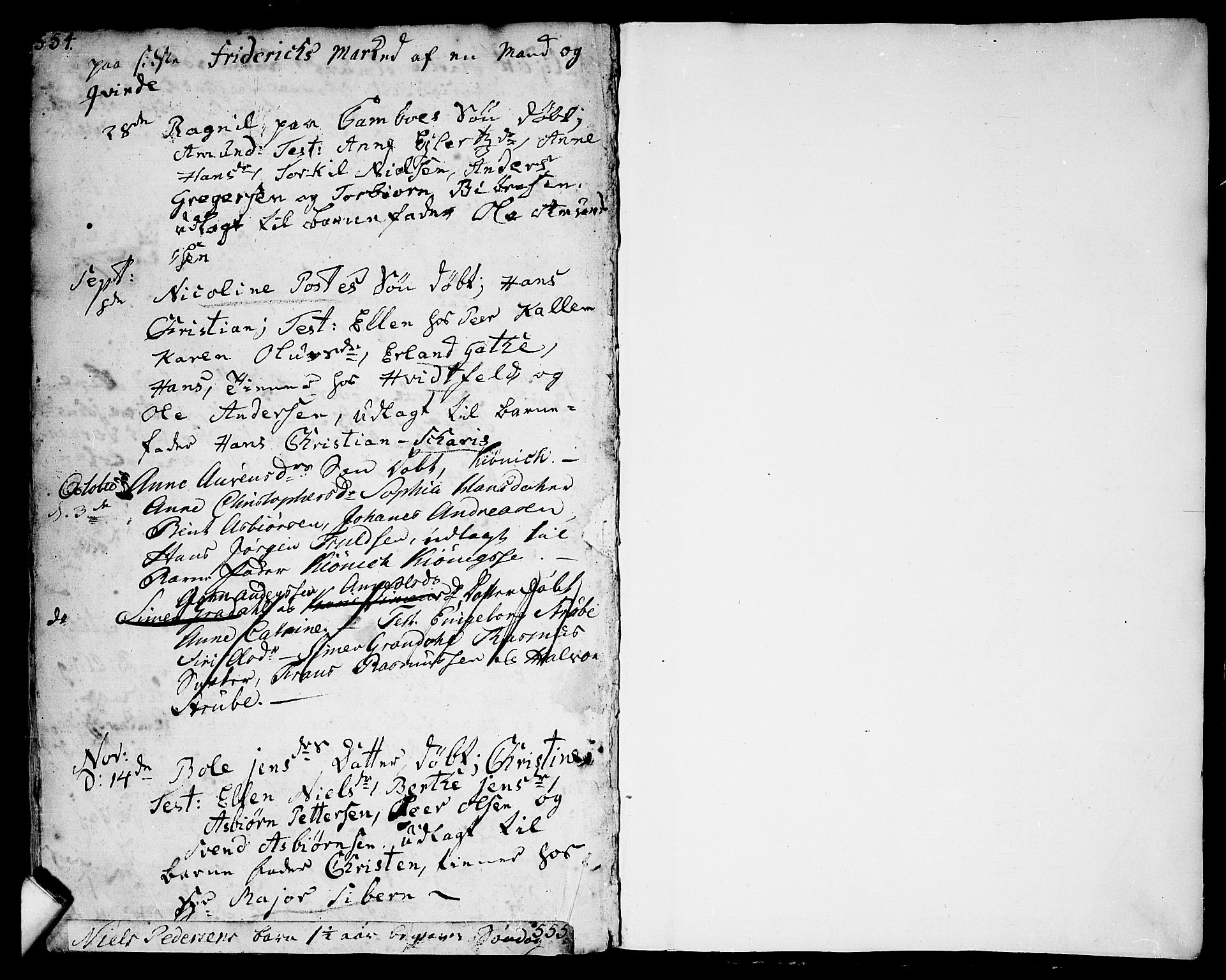 Moss prestekontor Kirkebøker, AV/SAO-A-2003/F/Fa/L0002: Parish register (official) no. I 2, 1753-1779, p. 554-555