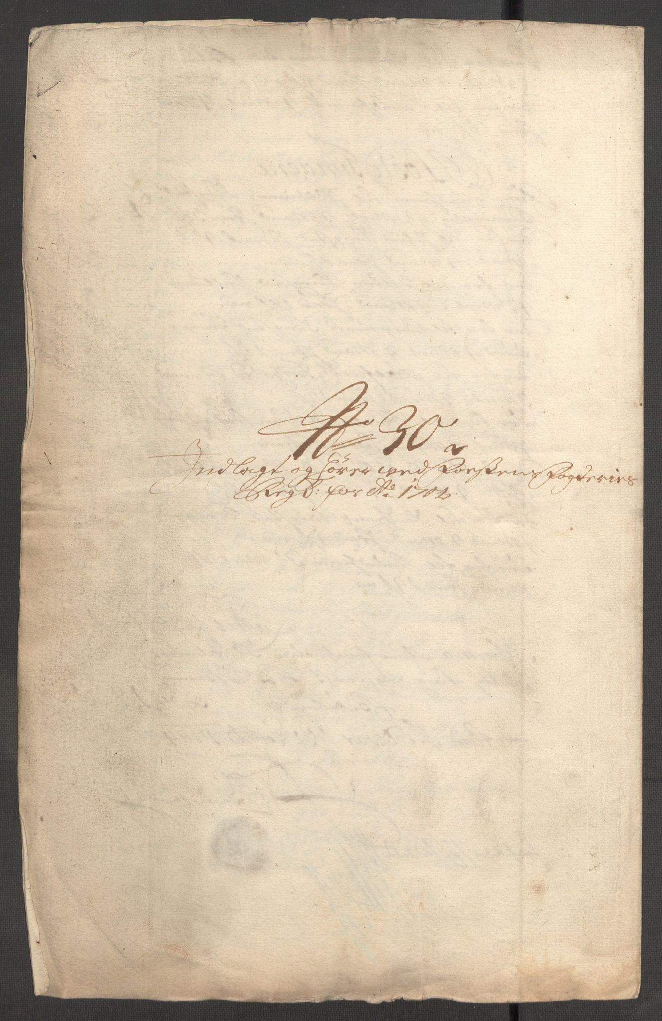 Rentekammeret inntil 1814, Reviderte regnskaper, Fogderegnskap, AV/RA-EA-4092/R57/L3856: Fogderegnskap Fosen, 1704-1705, p. 203