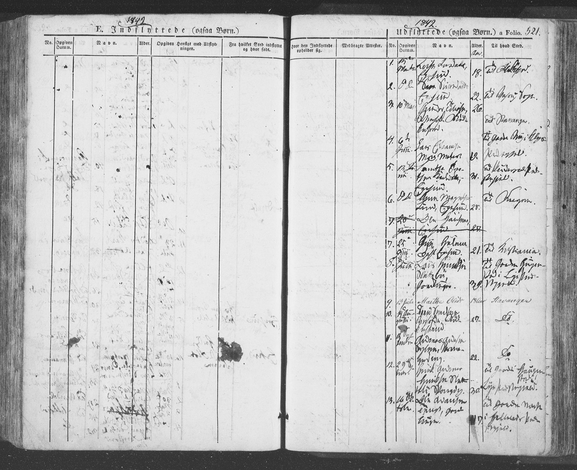 Eigersund sokneprestkontor, AV/SAST-A-101807/S08/L0009: Parish register (official) no. A 9, 1827-1850, p. 521