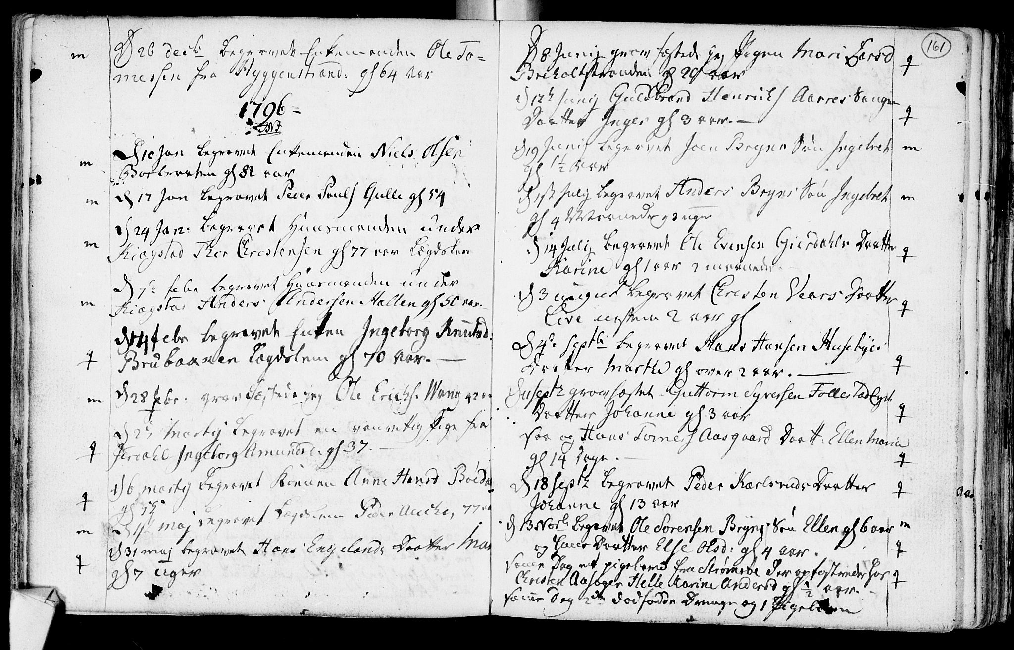 Røyken kirkebøker, SAKO/A-241/F/Fa/L0003: Parish register (official) no. 3, 1782-1813, p. 161