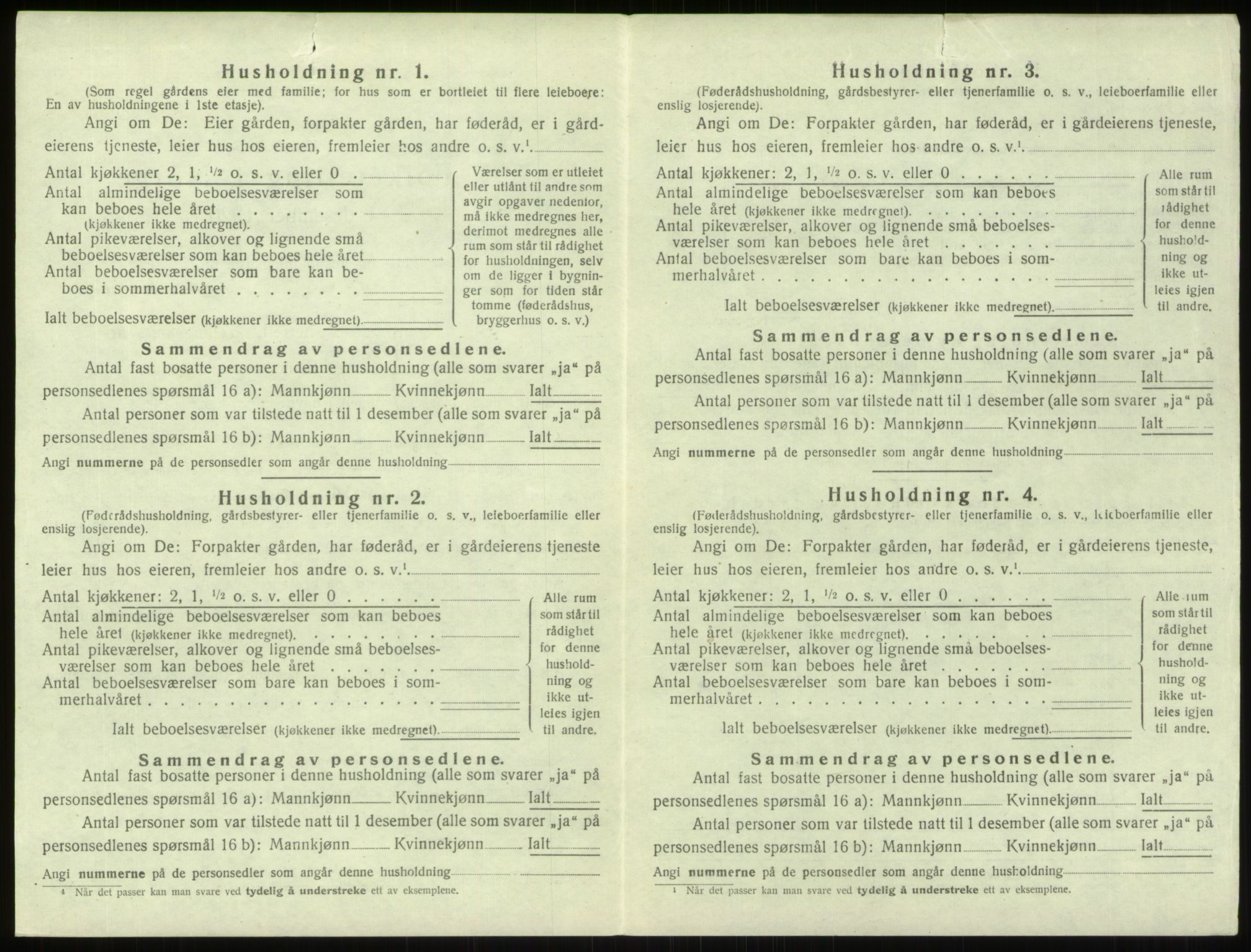 SAO, 1920 census for Berg, 1920, p. 1915