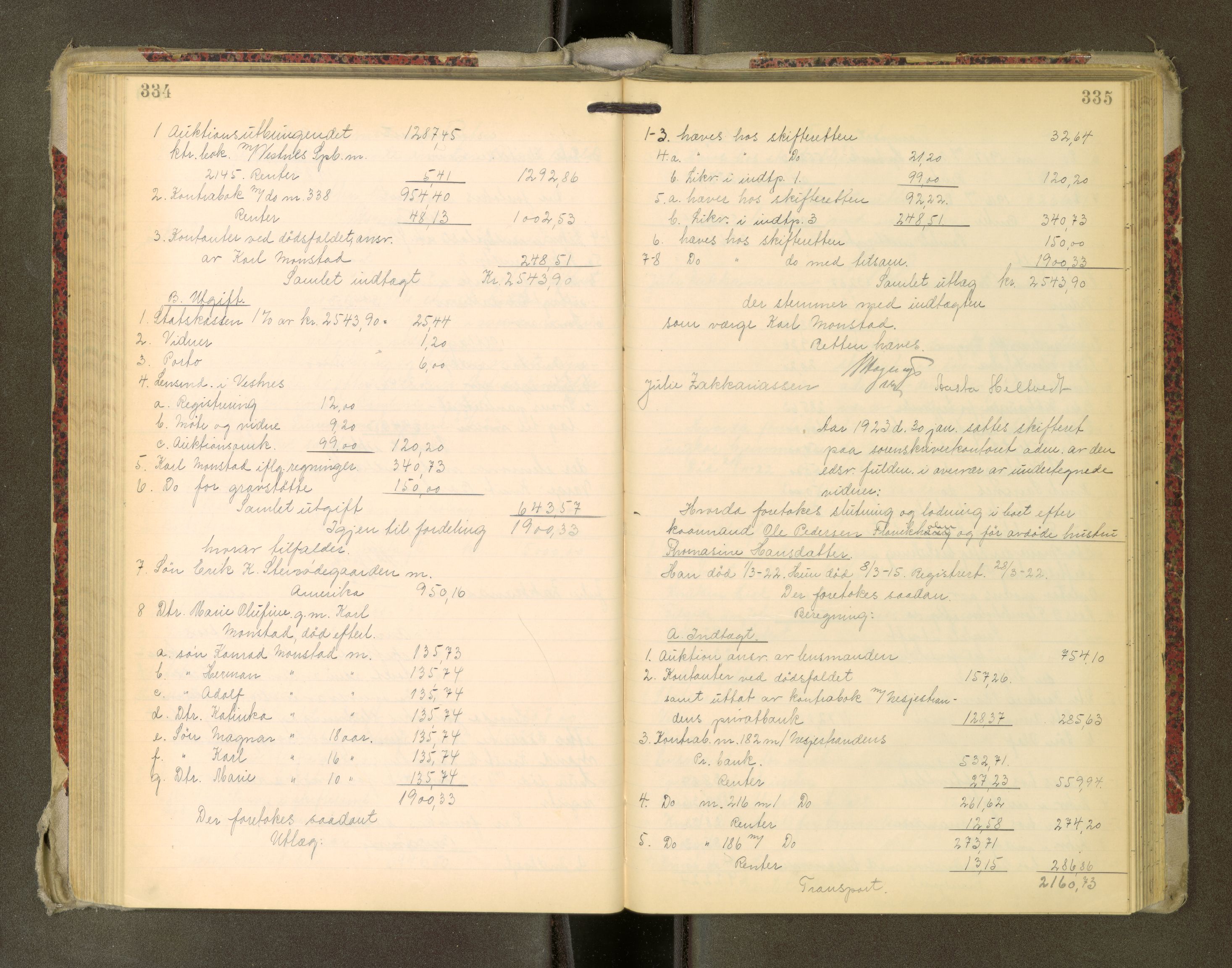 Romsdal sorenskriveri, AV/SAT-A-4149/1/3/3A/L0022: Skifteutlodnings Protokoll, 1920-1924, p. 334-335