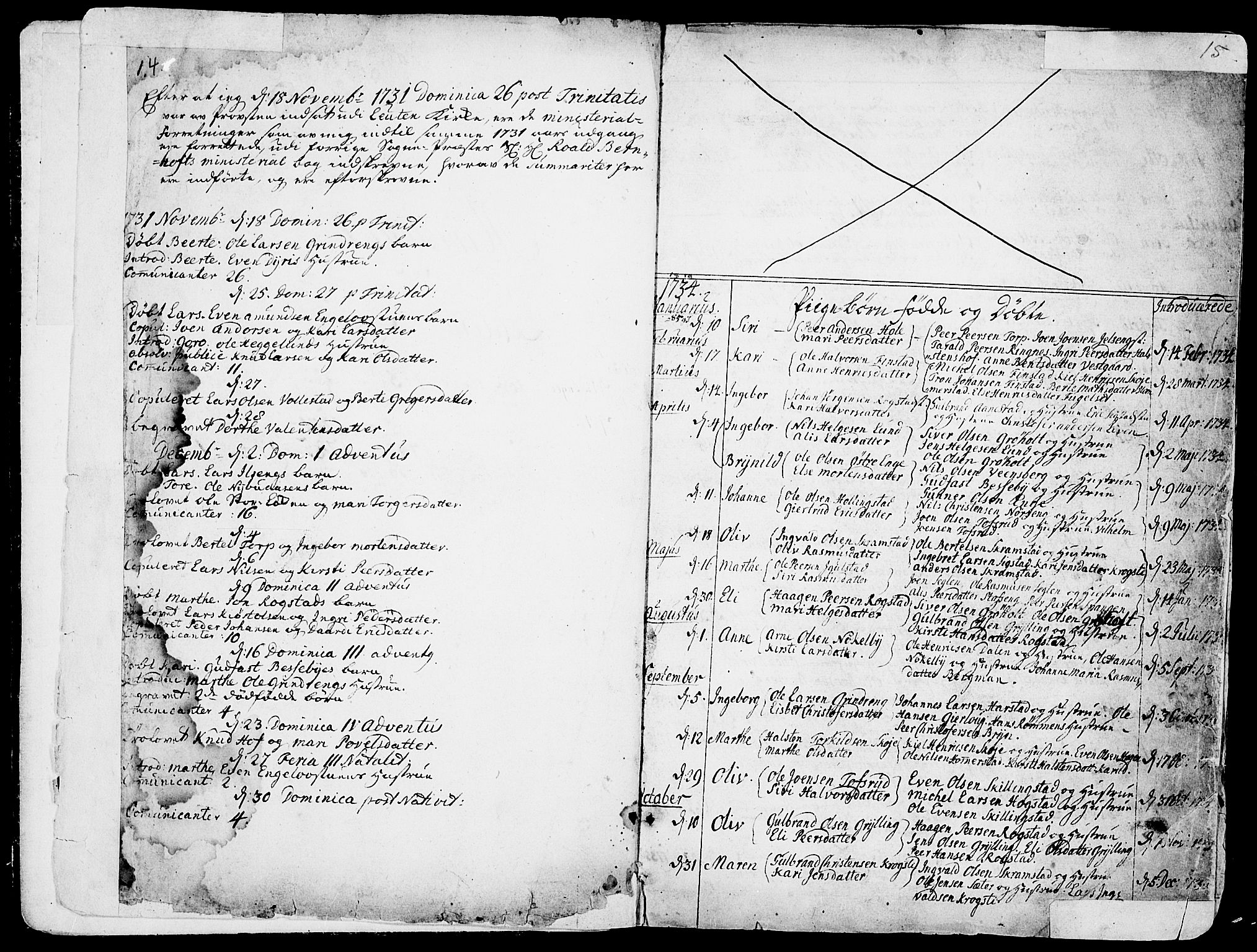 Løten prestekontor, SAH/PREST-022/K/Ka/L0002: Parish register (official) no. 2, 1731-1772