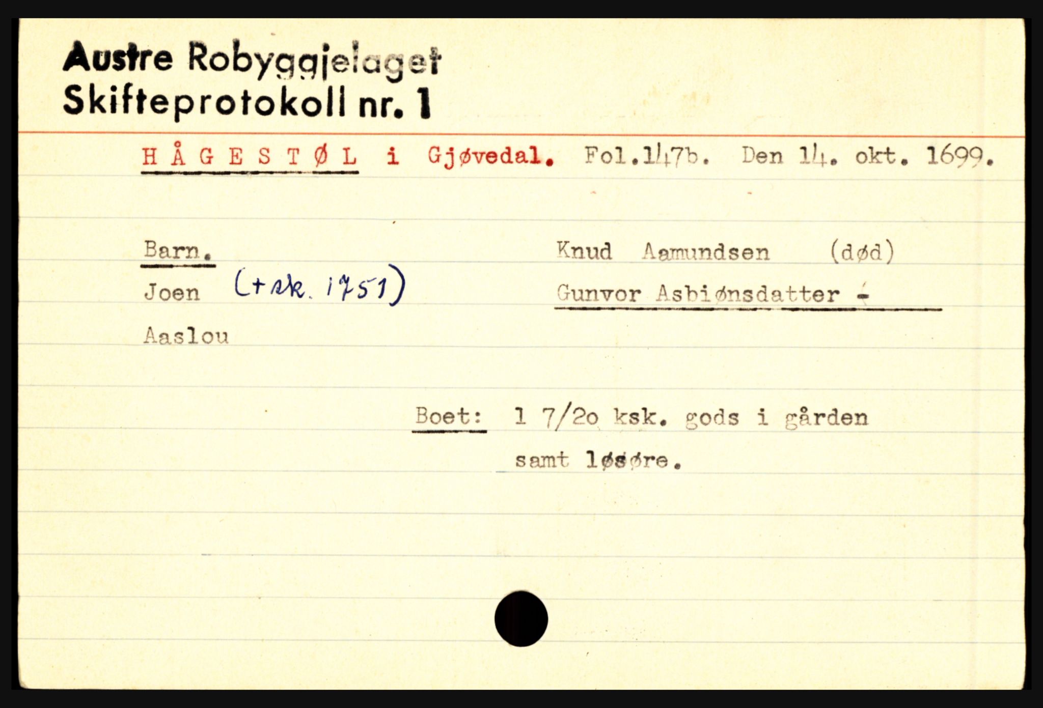 Østre Råbyggelag sorenskriveri, AV/SAK-1221-0016/H, p. 5761