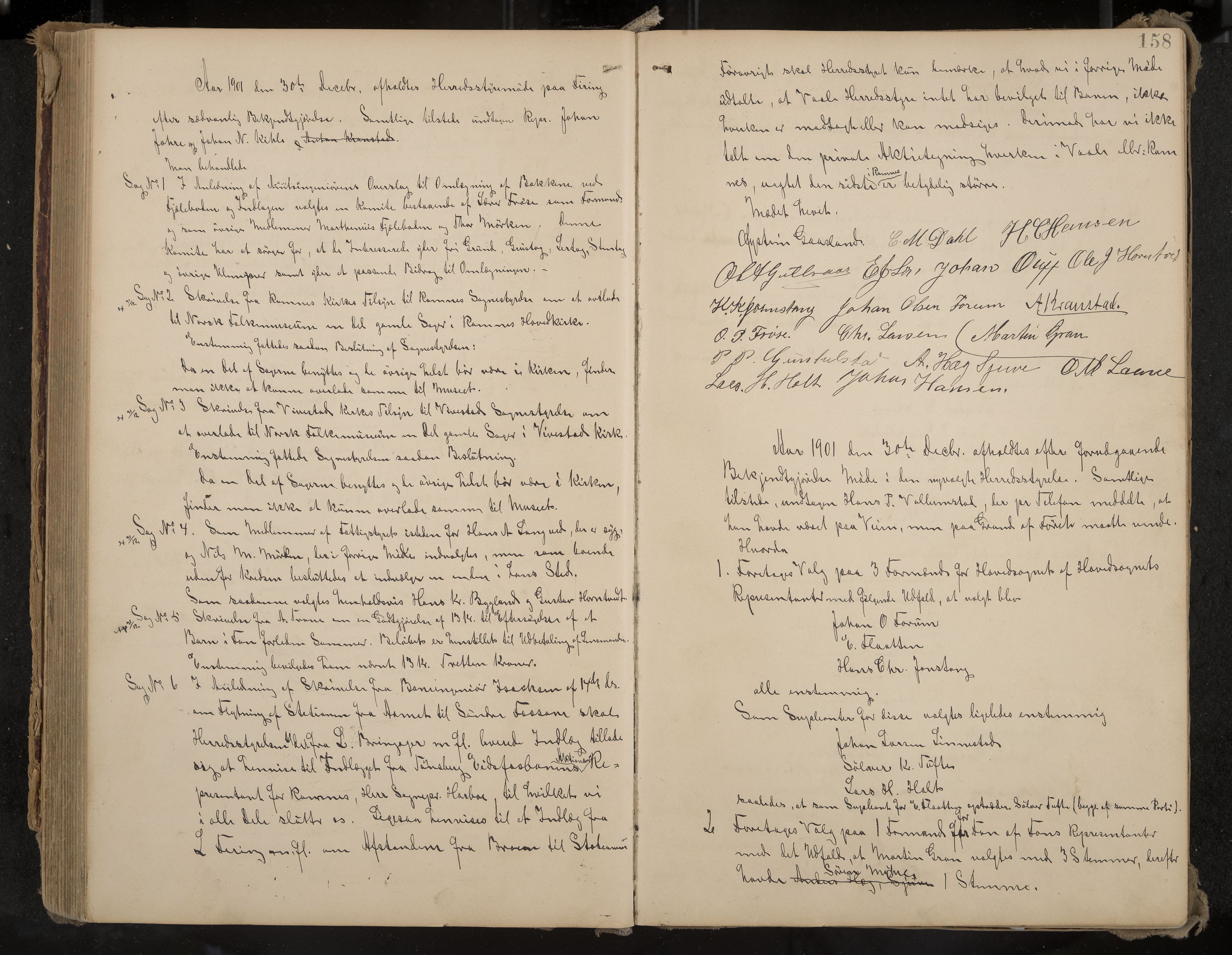 Ramnes formannskap og sentraladministrasjon, IKAK/0718021/A/Aa/L0004: Møtebok, 1892-1907, p. 158