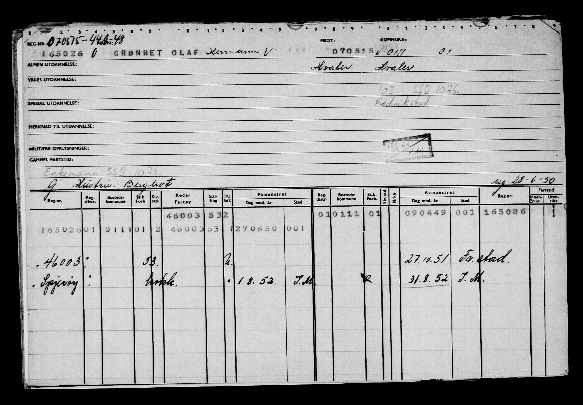 Direktoratet for sjømenn, AV/RA-S-3545/G/Gb/L0129: Hovedkort, 1915, p. 538