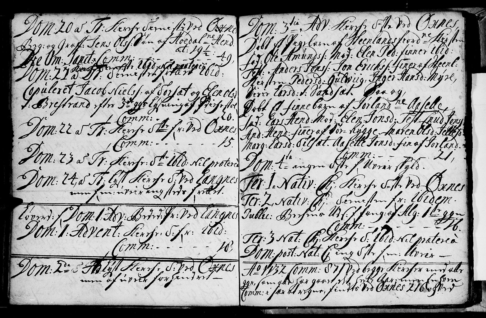 Ministerialprotokoller, klokkerbøker og fødselsregistre - Nordland, SAT/A-1459/893/L1328: Parish register (official) no. 893A01, 1718-1749