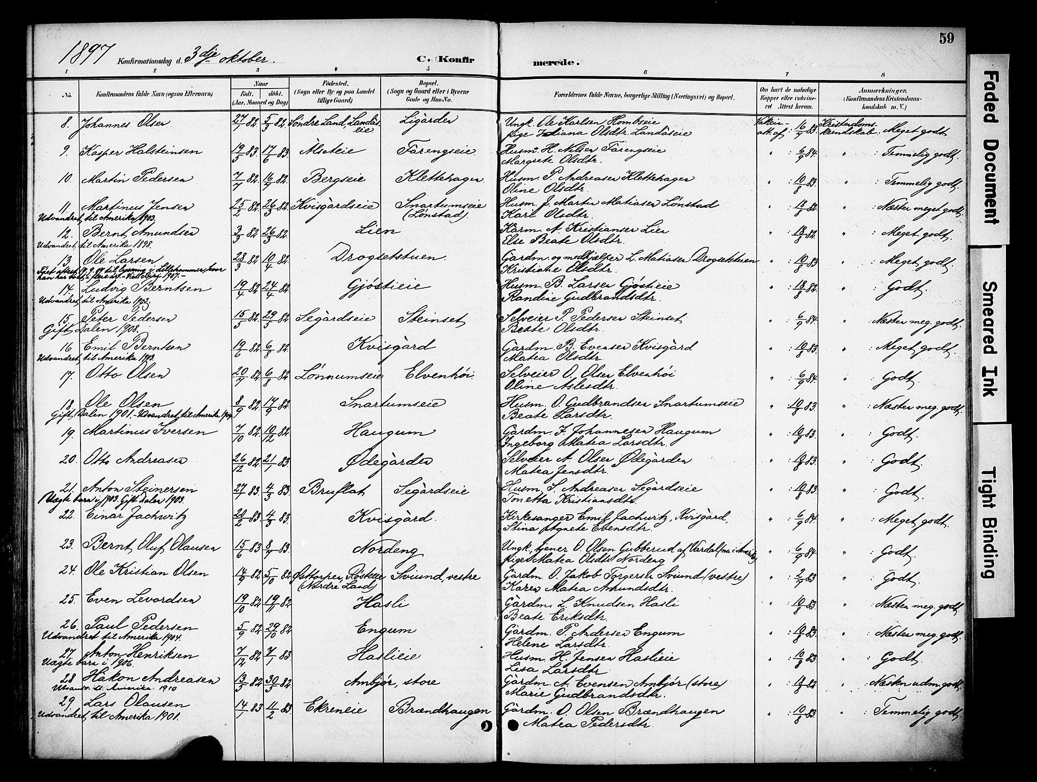 Biri prestekontor, AV/SAH-PREST-096/H/Ha/Haa/L0008: Parish register (official) no. 8, 1894-1901, p. 59