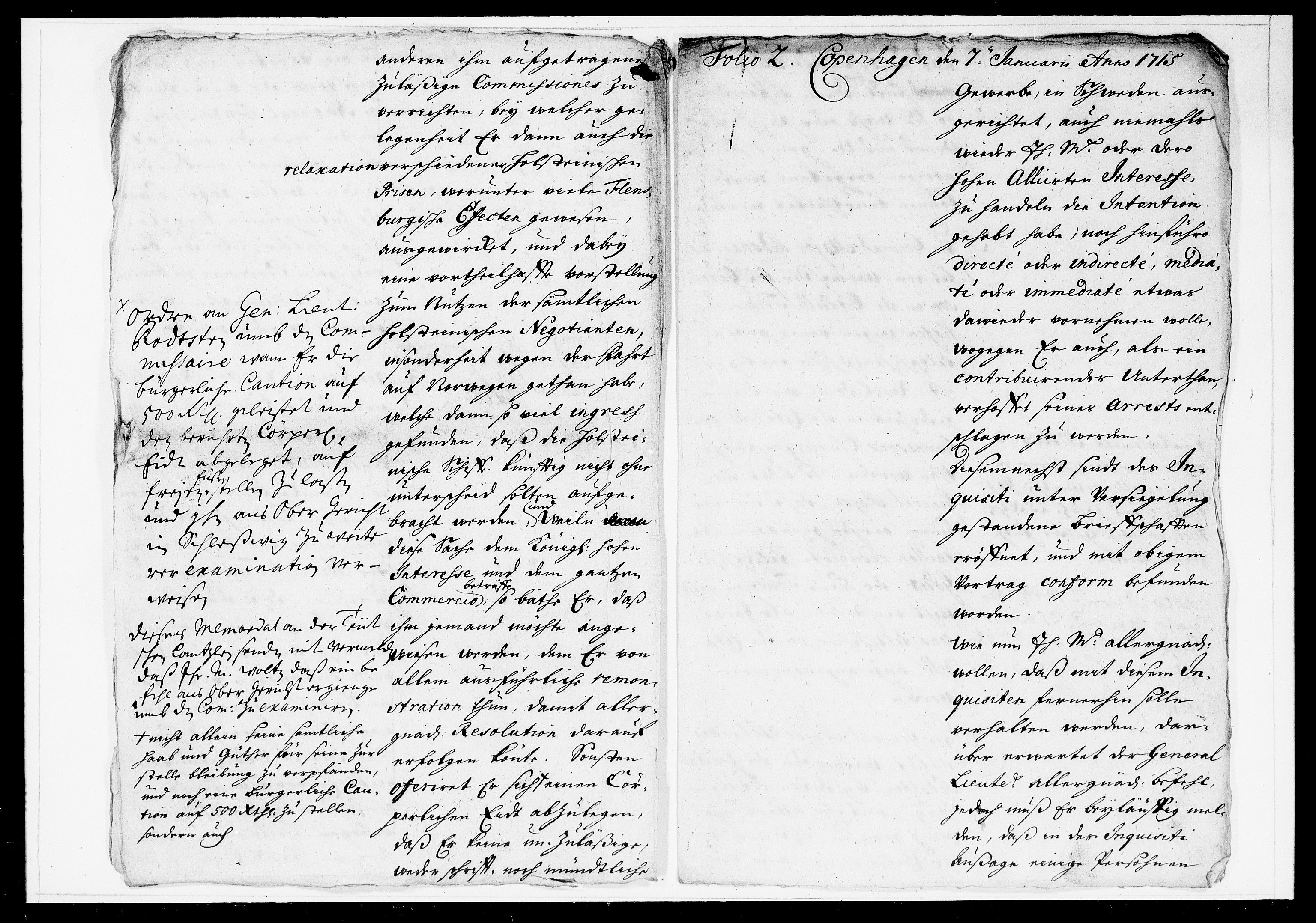 Krigskollegiet, Krigskancelliet, DRA/A-0006/-/1014-1024: Refererede sager, 1715, p. 12