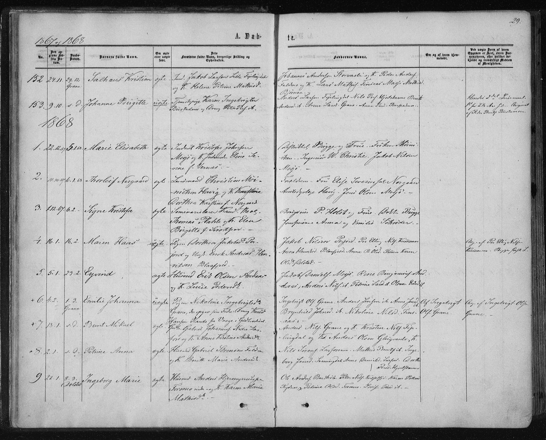 Ministerialprotokoller, klokkerbøker og fødselsregistre - Nordland, SAT/A-1459/820/L0294: Parish register (official) no. 820A15, 1866-1879, p. 29