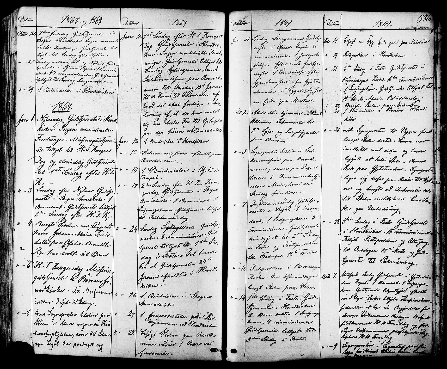 Ministerialprotokoller, klokkerbøker og fødselsregistre - Sør-Trøndelag, SAT/A-1456/665/L0772: Parish register (official) no. 665A07, 1856-1878, p. 586