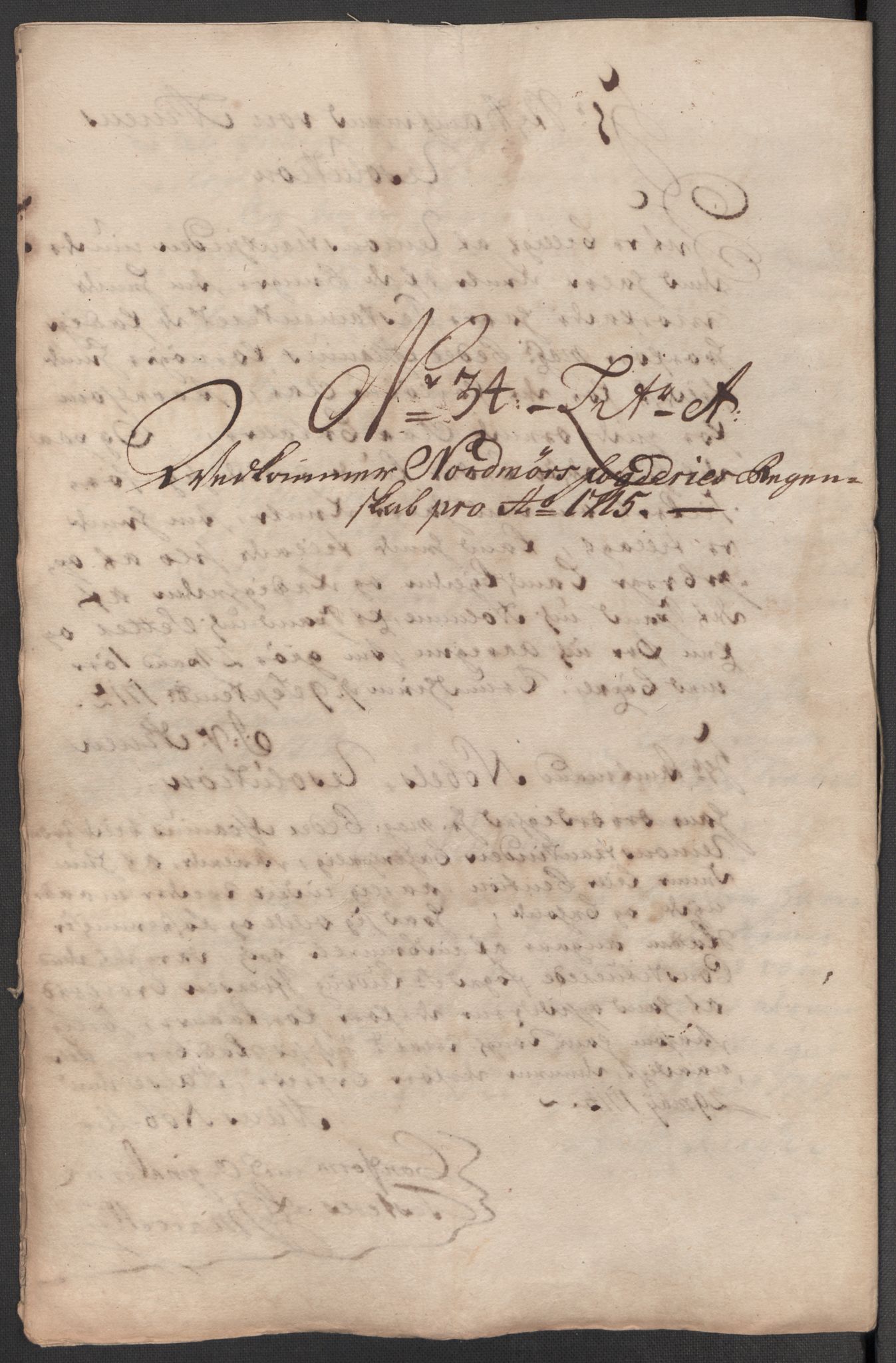 Rentekammeret inntil 1814, Reviderte regnskaper, Fogderegnskap, RA/EA-4092/R56/L3748: Fogderegnskap Nordmøre, 1714-1715, p. 540