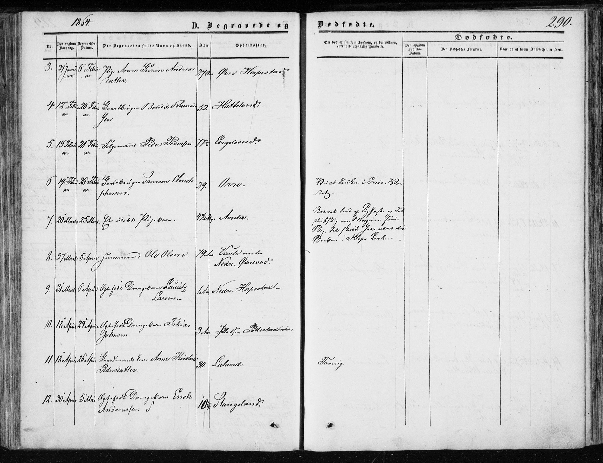 Klepp sokneprestkontor, AV/SAST-A-101803/001/3/30BA/L0005: Parish register (official) no. A 5, 1853-1870, p. 290