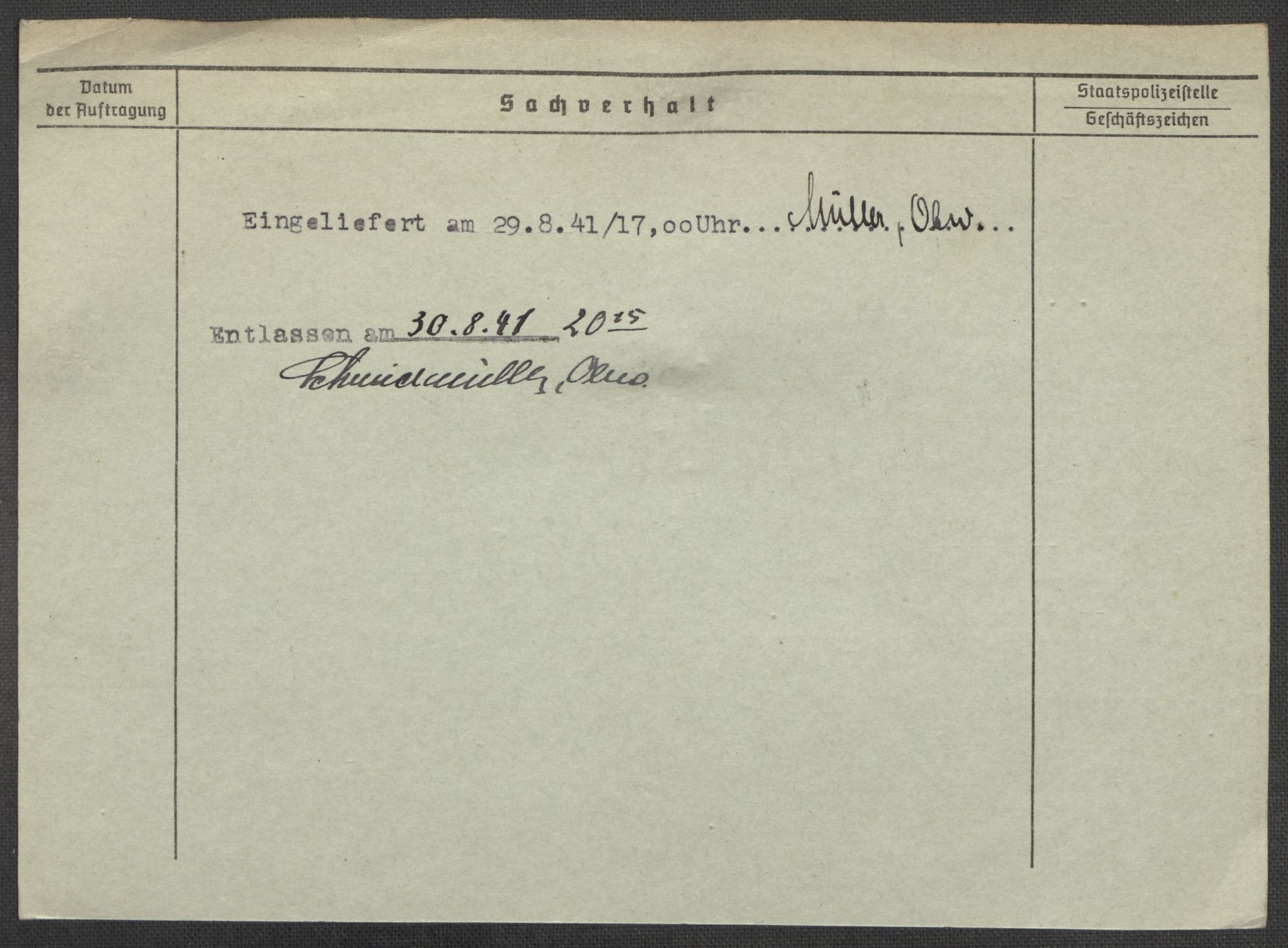 Befehlshaber der Sicherheitspolizei und des SD, RA/RAFA-5969/E/Ea/Eaa/L0007: Register over norske fanger i Møllergata 19: Lundb-N, 1940-1945, p. 977