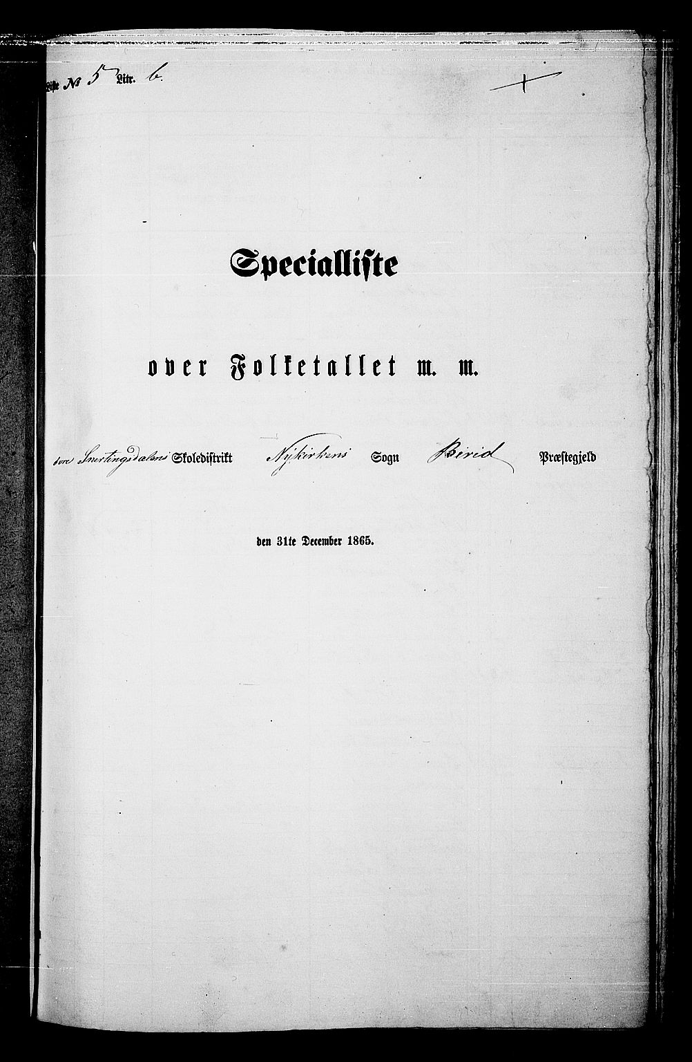 RA, 1865 census for Biri, 1865, p. 129