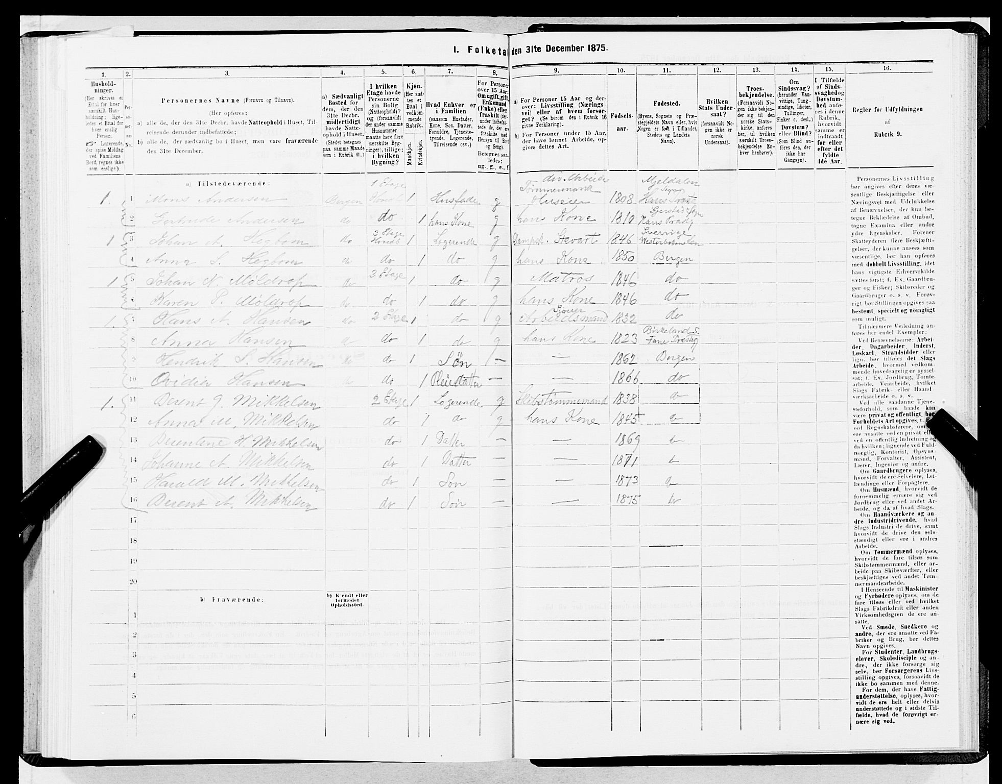 SAB, 1875 census for 1301 Bergen, 1875, p. 2504