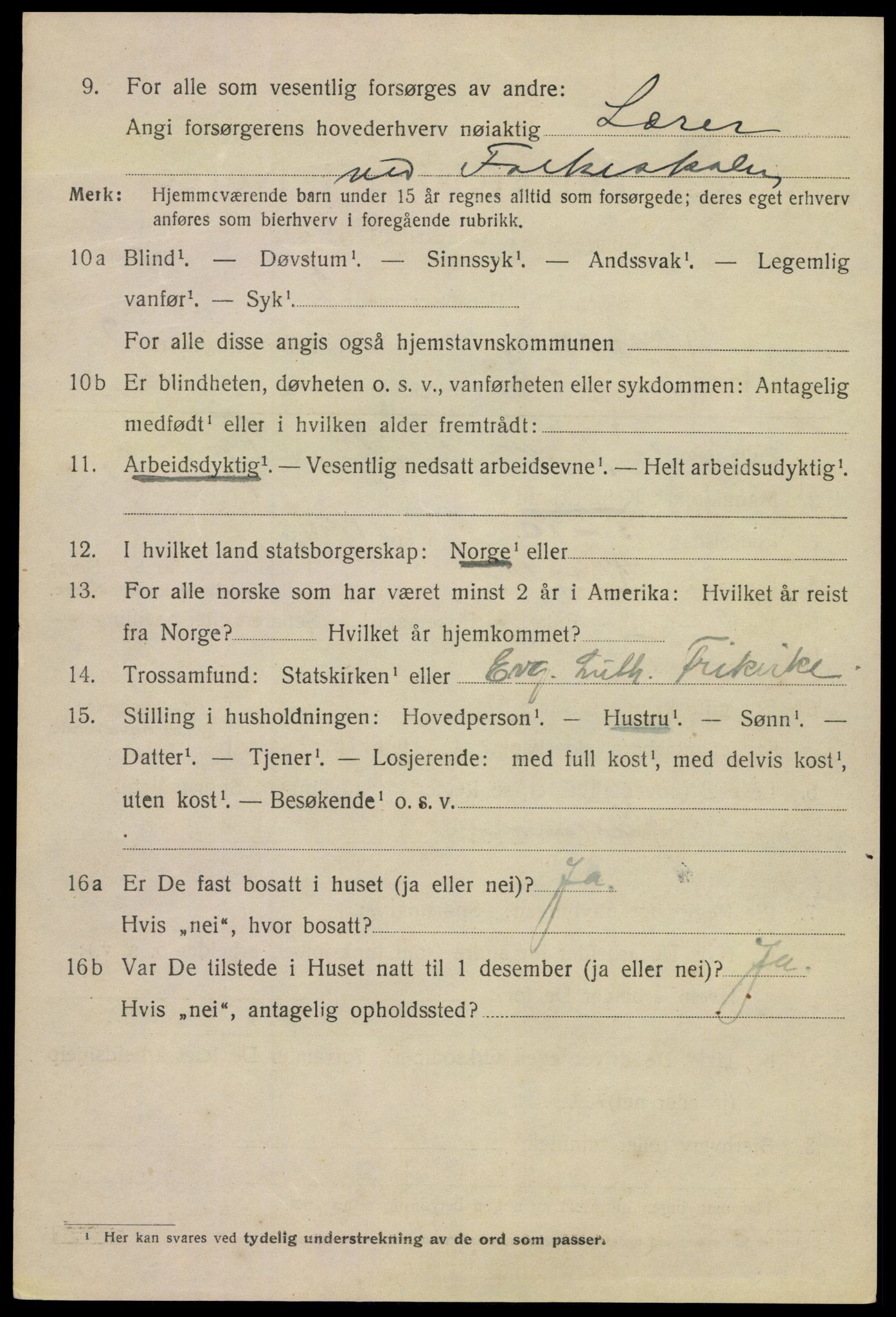 SAKO, 1920 census for Kragerø, 1920, p. 5626