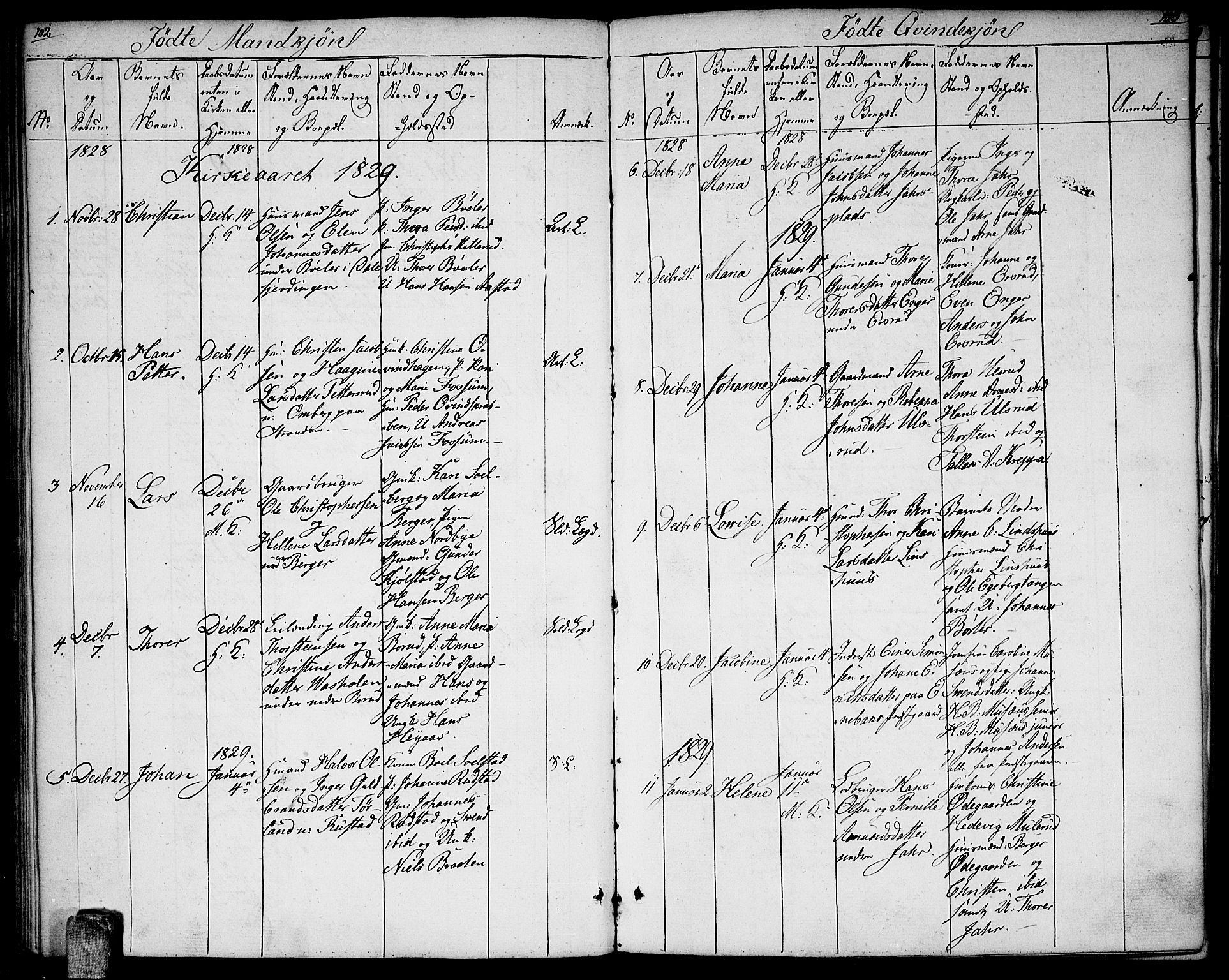 Enebakk prestekontor Kirkebøker, SAO/A-10171c/F/Fa/L0007: Parish register (official) no. I 7, 1823-1832, p. 102-103
