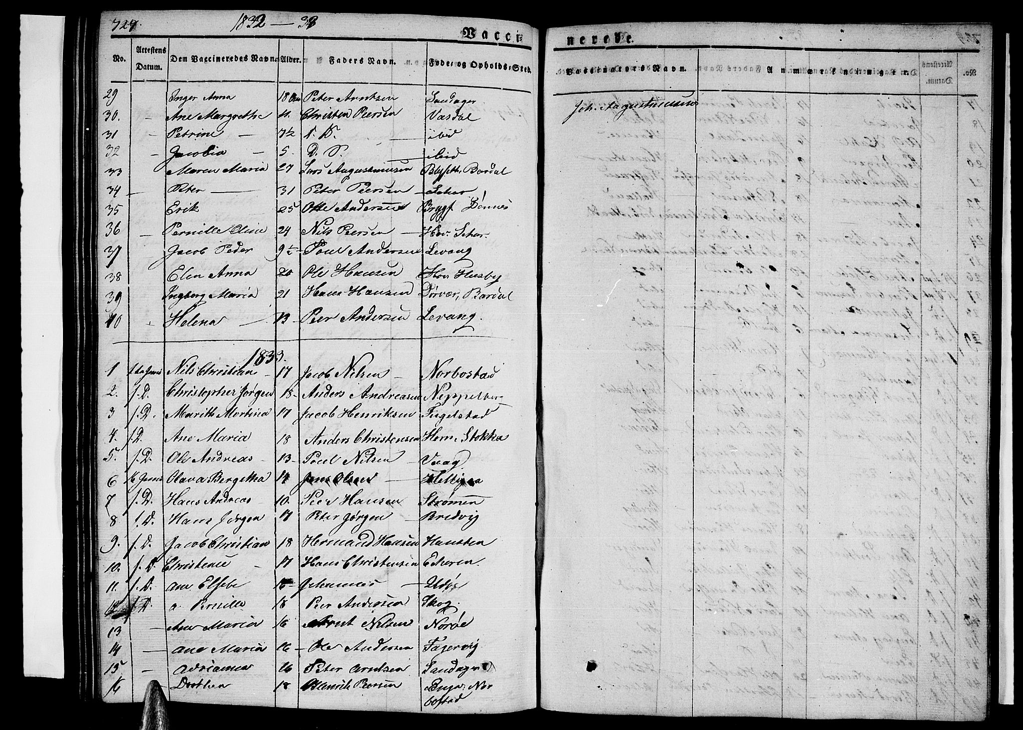 Ministerialprotokoller, klokkerbøker og fødselsregistre - Nordland, AV/SAT-A-1459/838/L0548: Parish register (official) no. 838A06, 1829-1839, p. 727-728