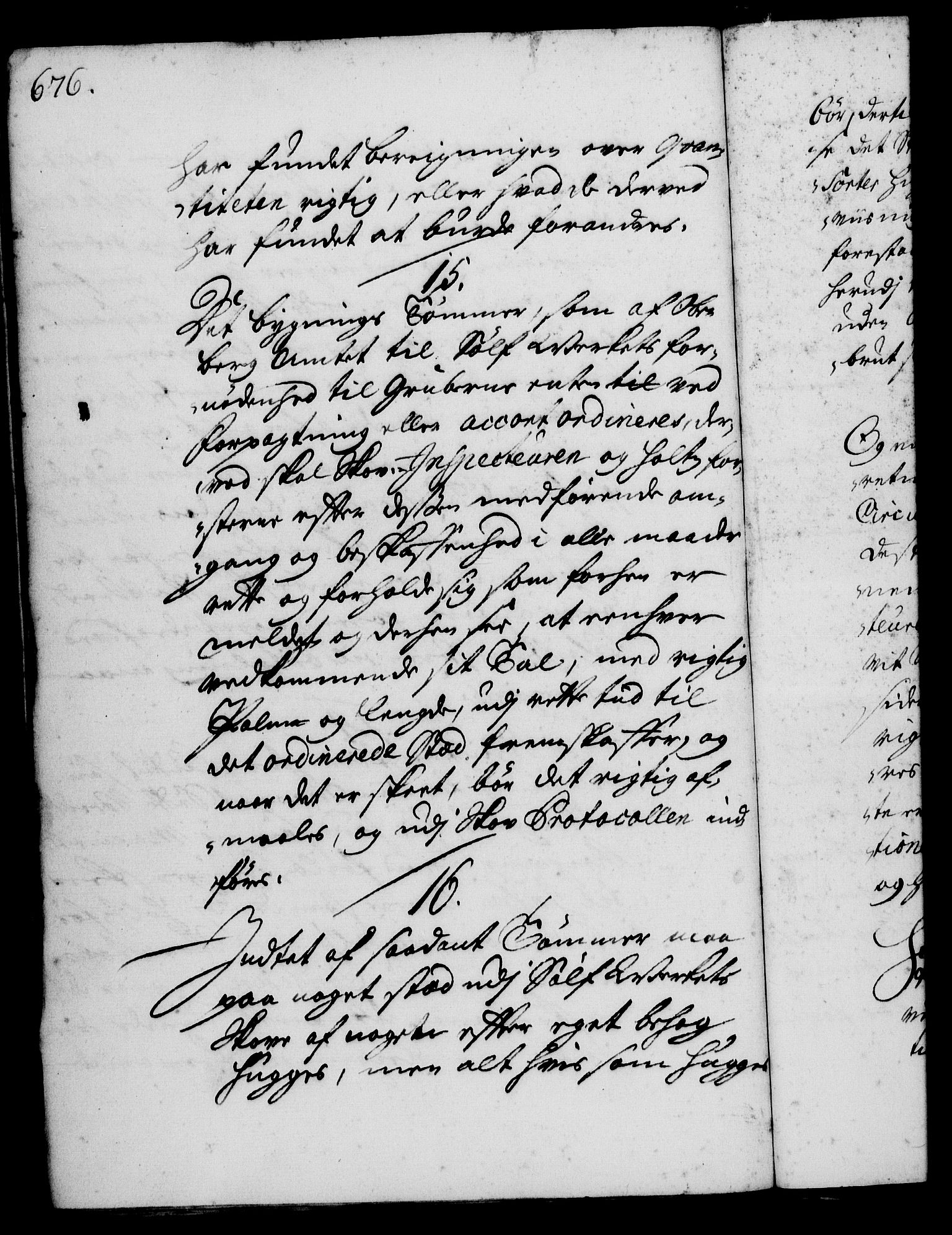 Rentekammeret, Kammerkanselliet, RA/EA-3111/G/Gg/Ggi/L0001: Norsk instruksjonsprotokoll med register (merket RK 53.34), 1720-1729, p. 676
