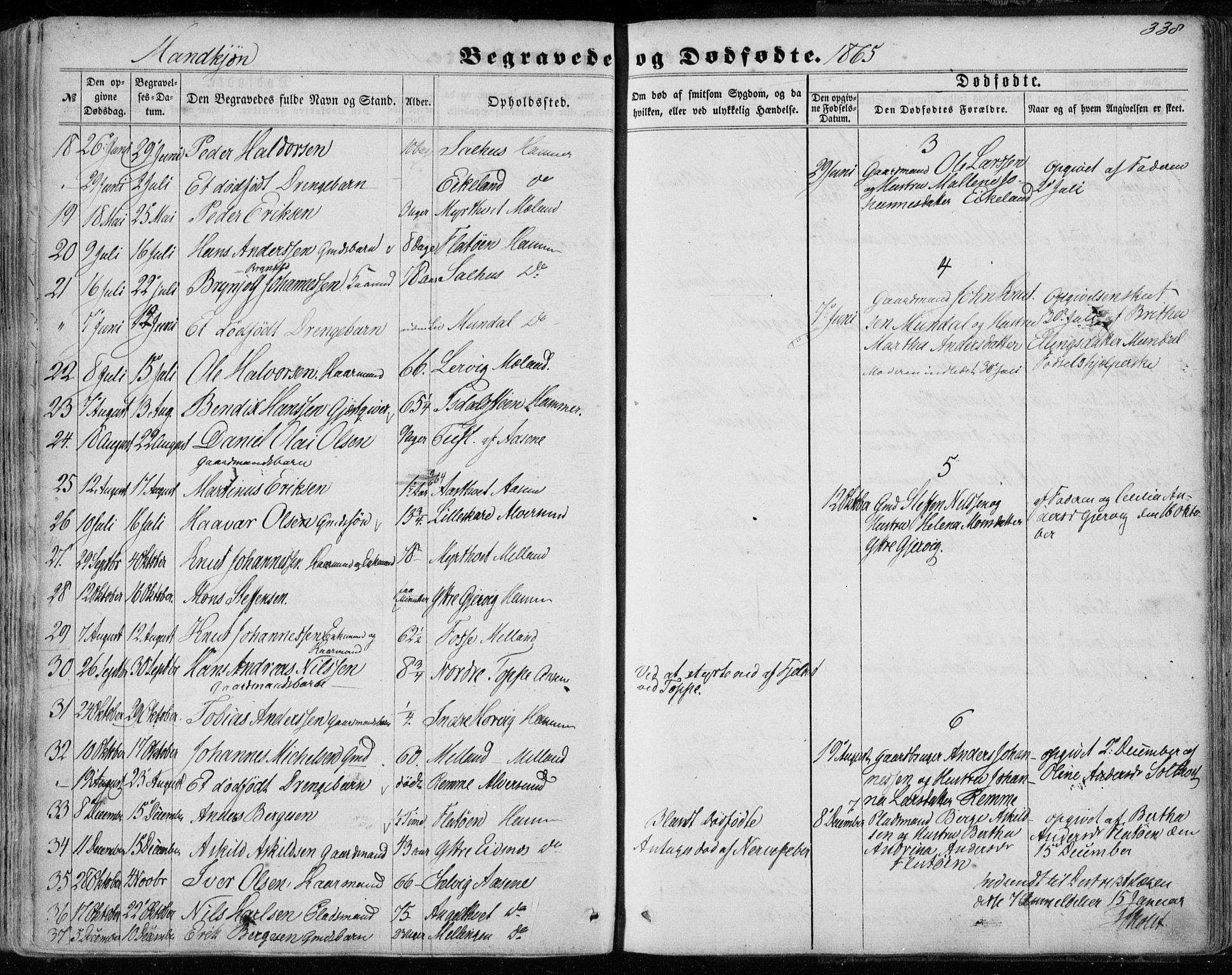 Hamre sokneprestembete, SAB/A-75501/H/Ha/Haa/Haaa/L0014: Parish register (official) no. A 14, 1858-1872, p. 338