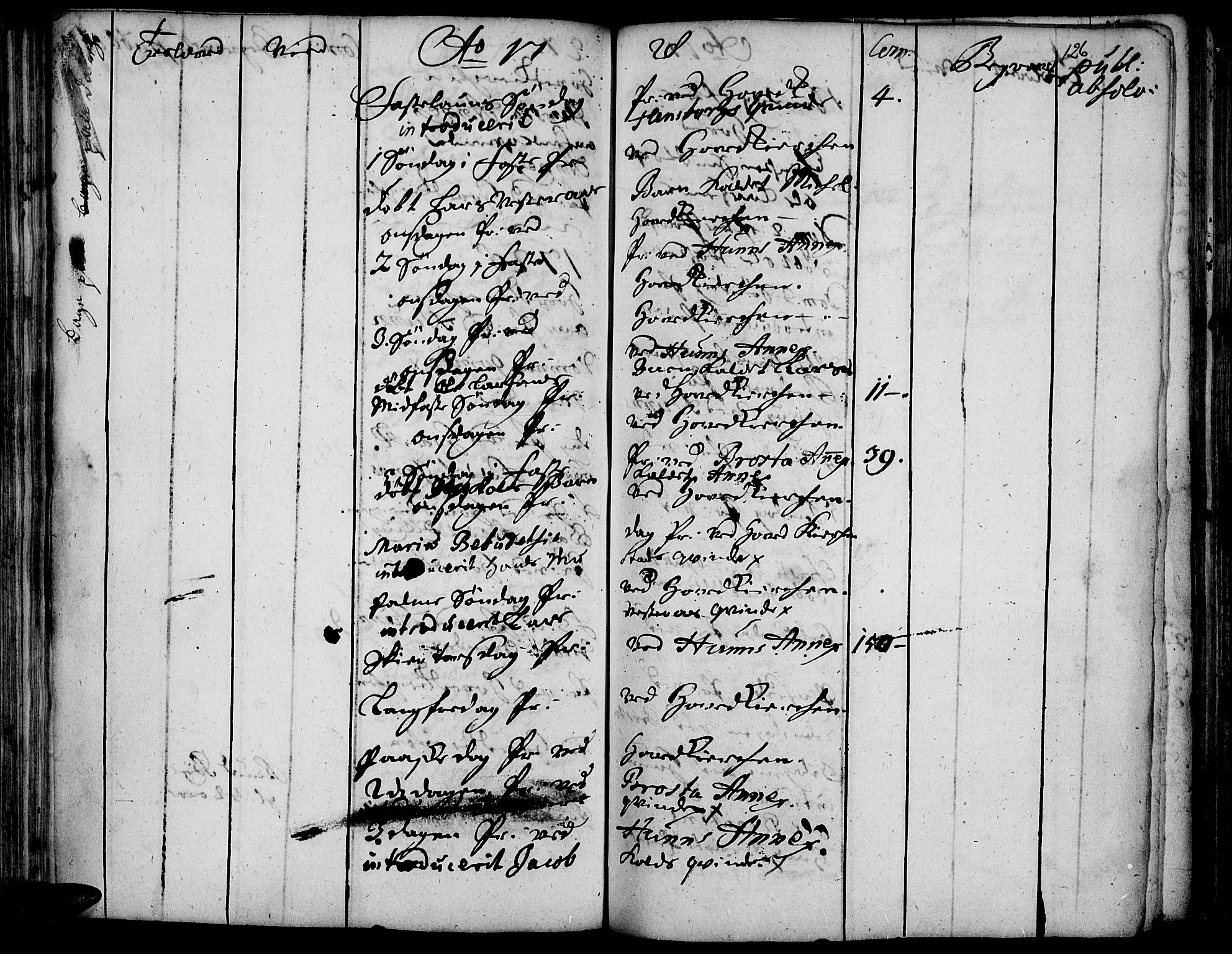 Vardal prestekontor, SAH/PREST-100/H/Ha/Haa/L0001: Parish register (official) no. 1, 1706-1748, p. 126