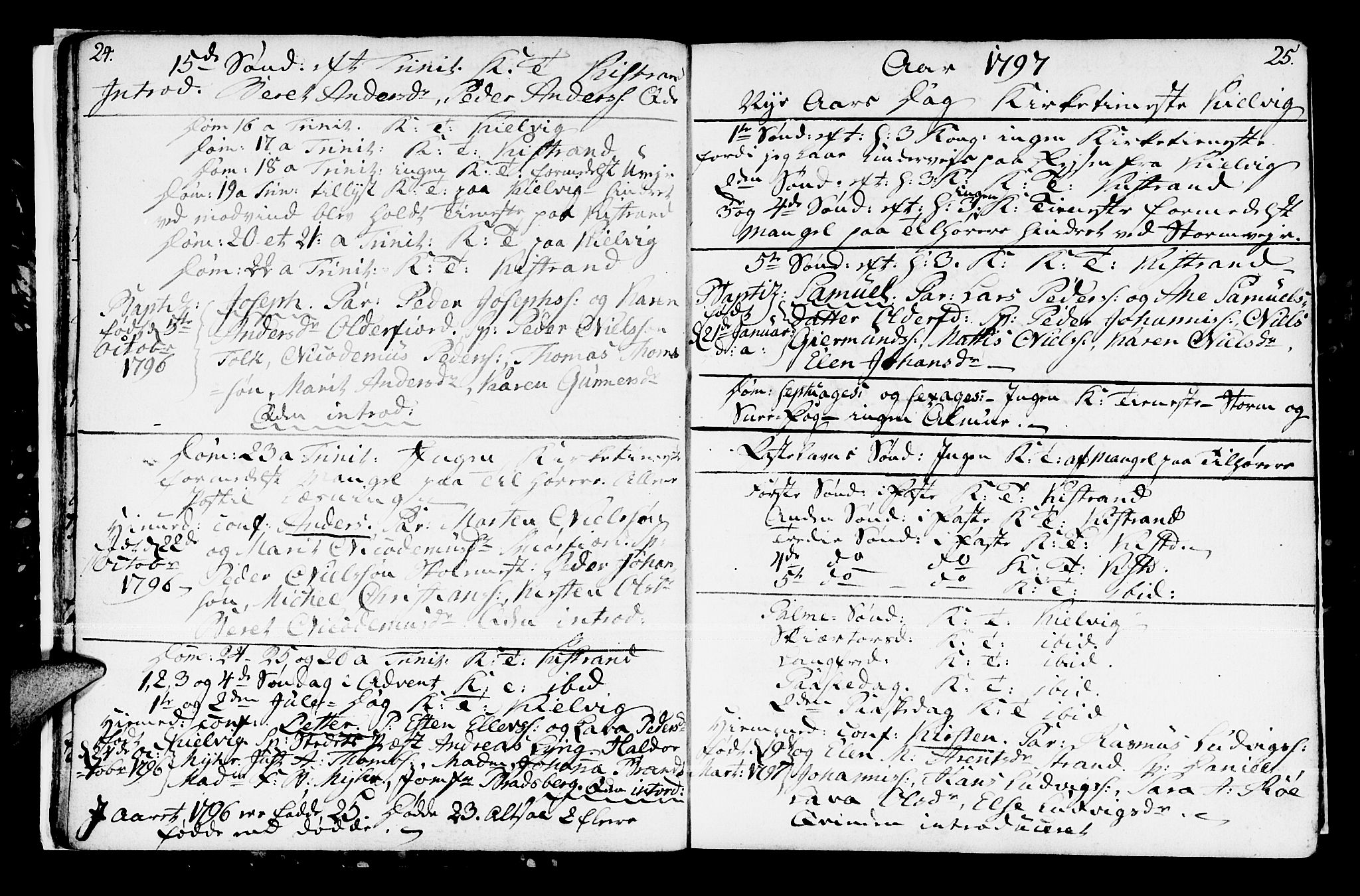 Kistrand/Porsanger sokneprestembete, SATØ/S-1351/H/Ha/L0002.kirke: Parish register (official) no. 2, 1792-1830, p. 24-25