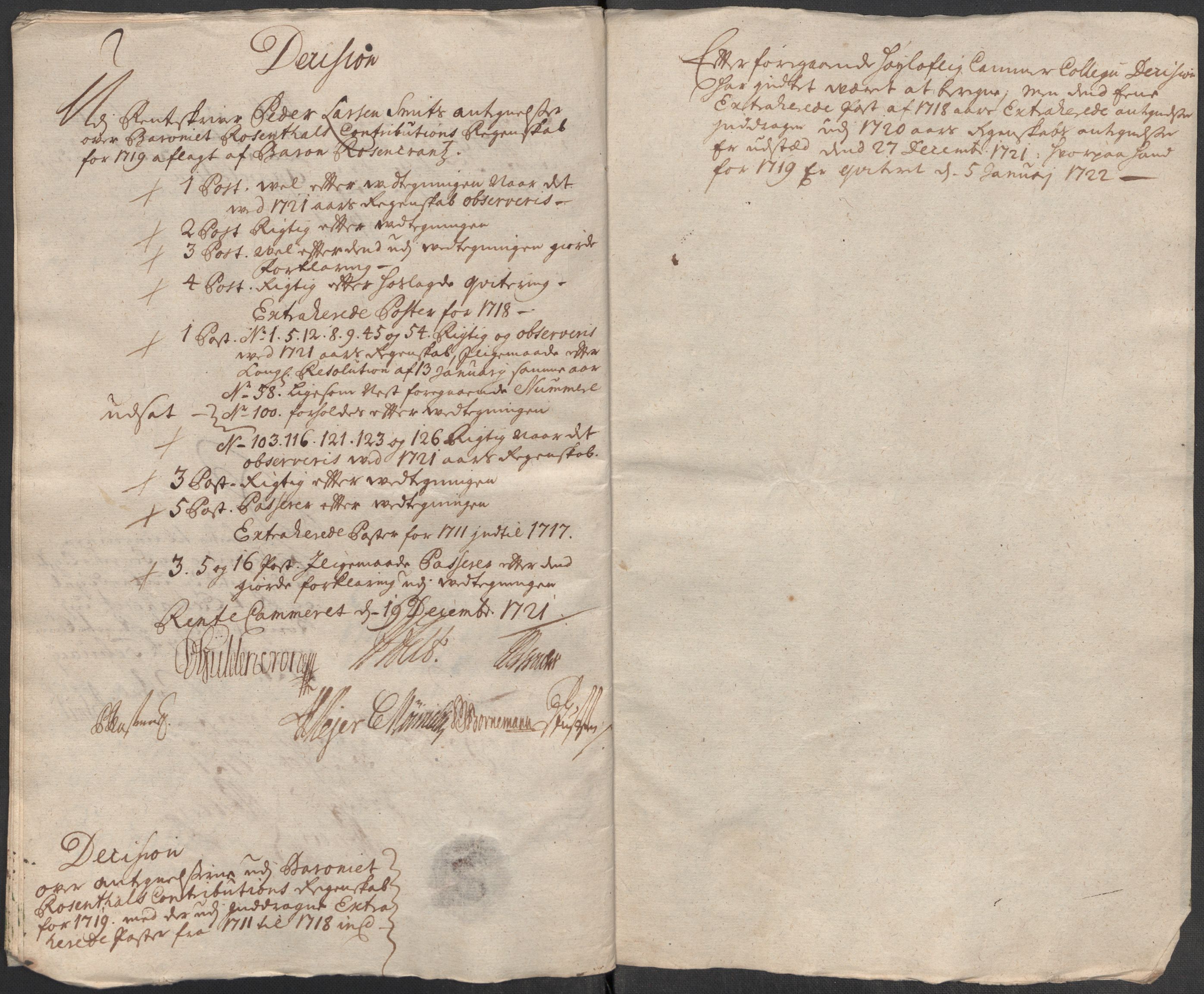 Rentekammeret inntil 1814, Reviderte regnskaper, Fogderegnskap, AV/RA-EA-4092/R49/L3140: Fogderegnskap Rosendal Baroni, 1718-1720, p. 176