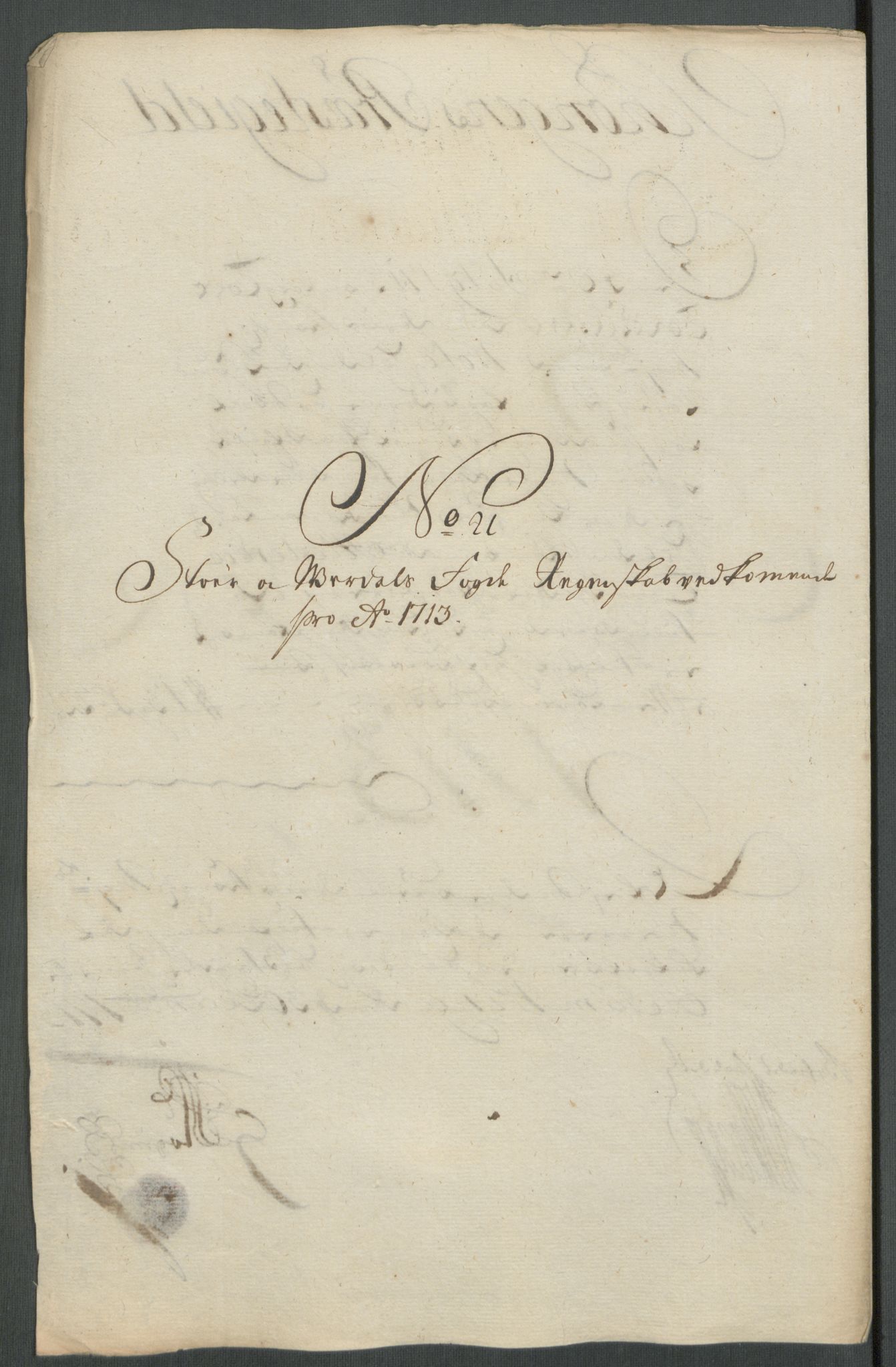 Rentekammeret inntil 1814, Reviderte regnskaper, Fogderegnskap, RA/EA-4092/R62/L4203: Fogderegnskap Stjørdal og Verdal, 1713, p. 234