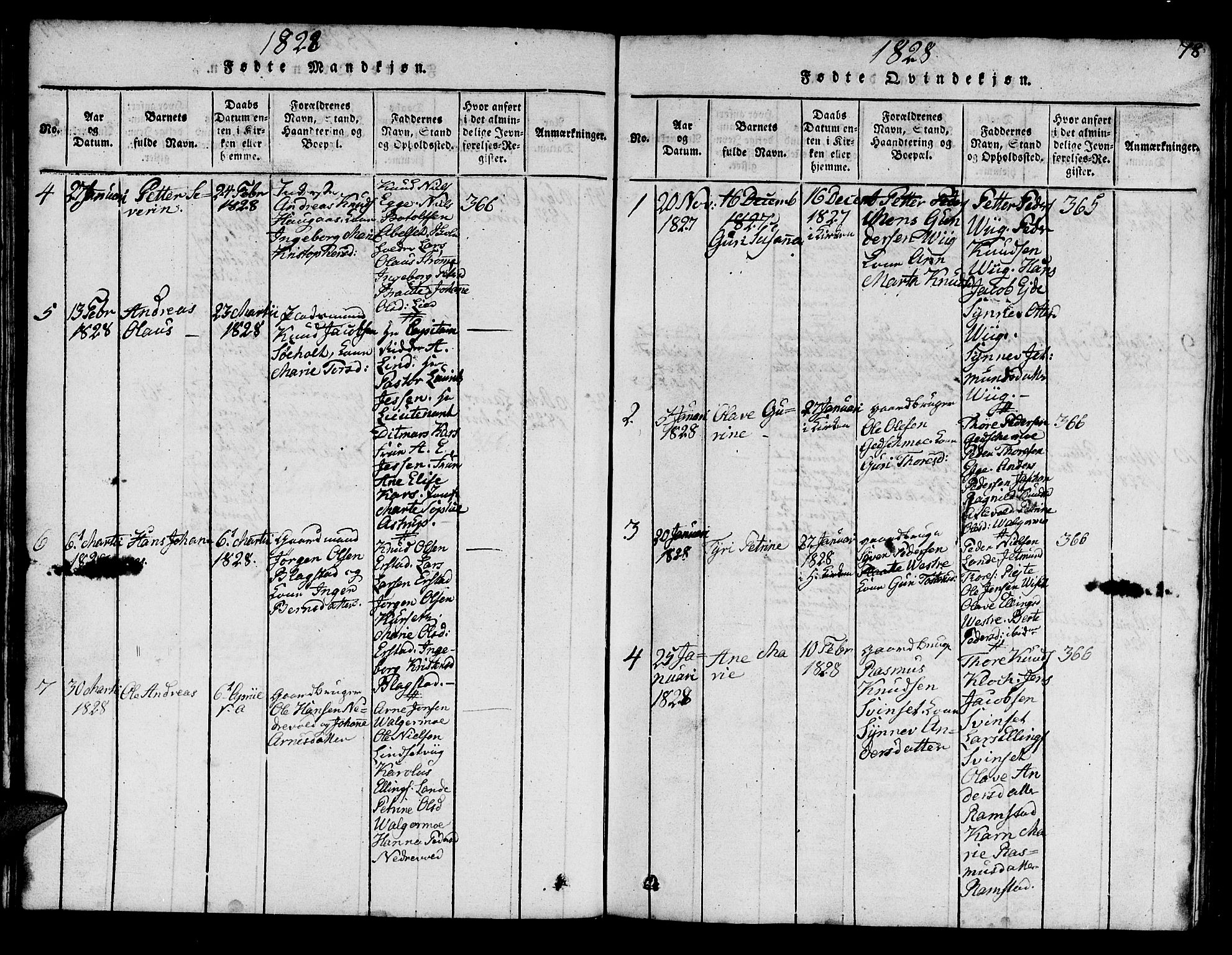 Ministerialprotokoller, klokkerbøker og fødselsregistre - Møre og Romsdal, AV/SAT-A-1454/522/L0322: Parish register (copy) no. 522C01, 1816-1830, p. 78