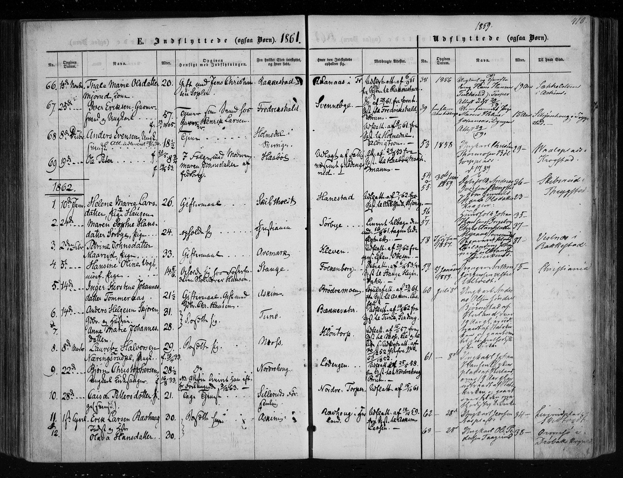 Eidsberg prestekontor Kirkebøker, SAO/A-10905/F/Fa/L0010.b: Parish register (official) no. I 10B, 1857-1866, p. 410