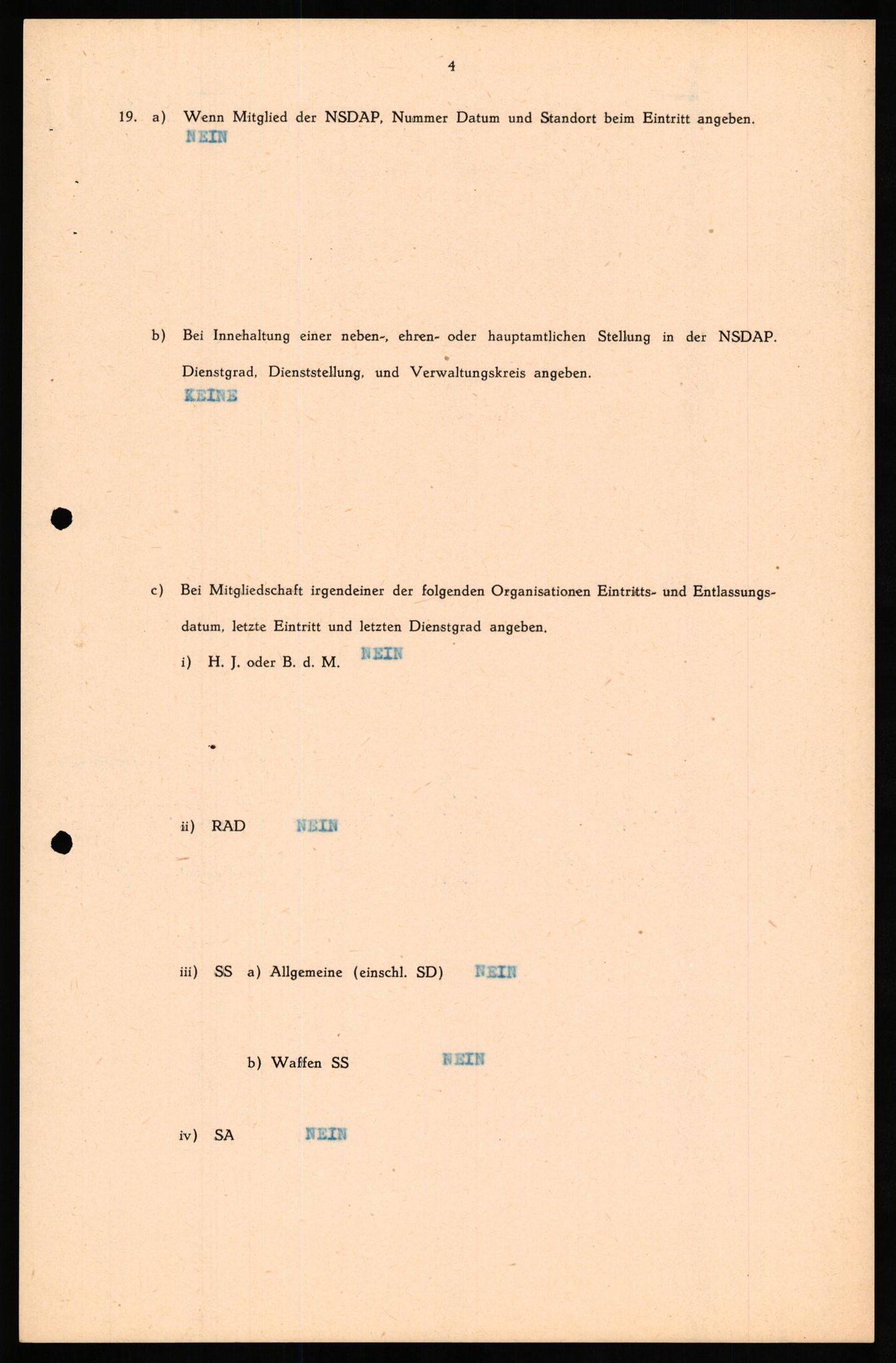 Forsvaret, Forsvarets overkommando II, AV/RA-RAFA-3915/D/Db/L0028: CI Questionaires. Tyske okkupasjonsstyrker i Norge. Tyskere., 1945-1946, p. 500