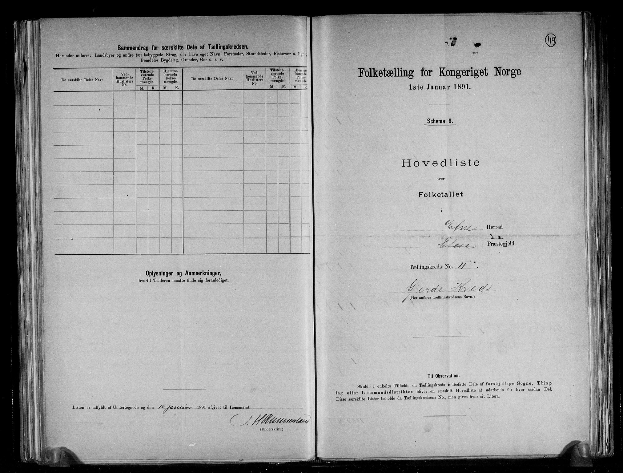 RA, 1891 census for 1211 Etne, 1891, p. 32