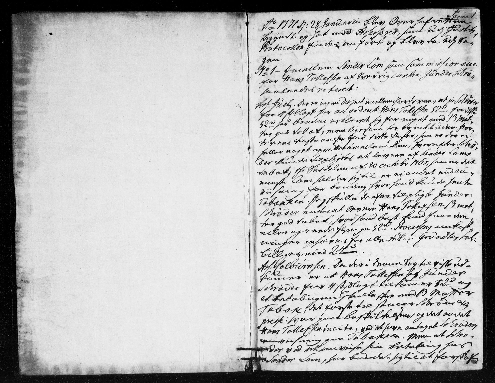 Overhoffretten 1667-1797, AV/RA-EA-2884/Ac/L0210: Voteringsprotokoll, 1771, p. 0-1