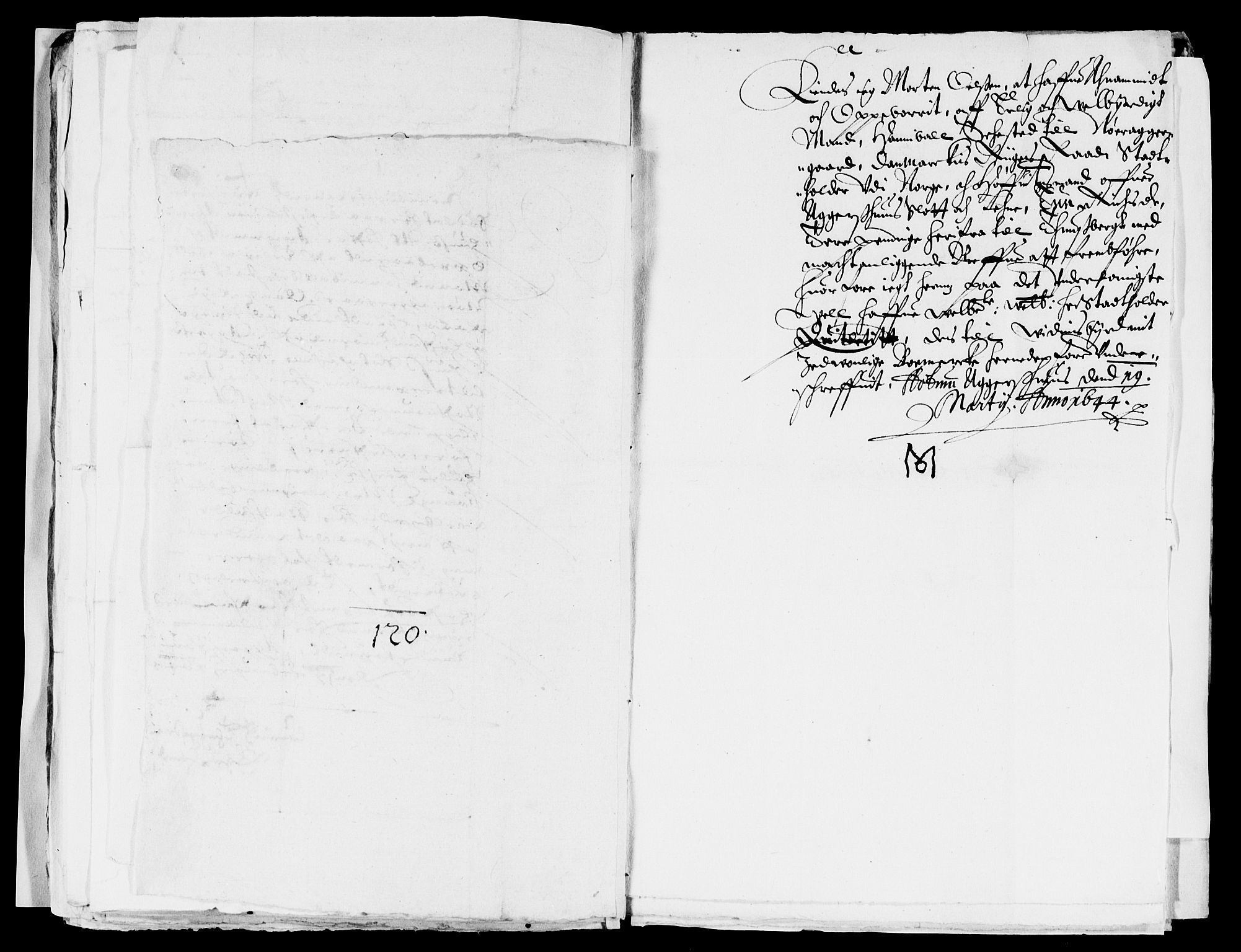 Rentekammeret inntil 1814, Reviderte regnskaper, Lensregnskaper, AV/RA-EA-5023/R/Rb/Rba/L0171: Akershus len, 1643-1644