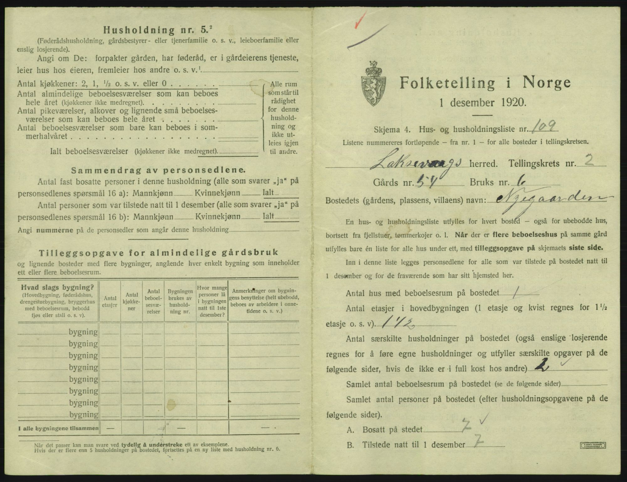 SAB, 1920 census for Laksevåg, 1920, p. 531