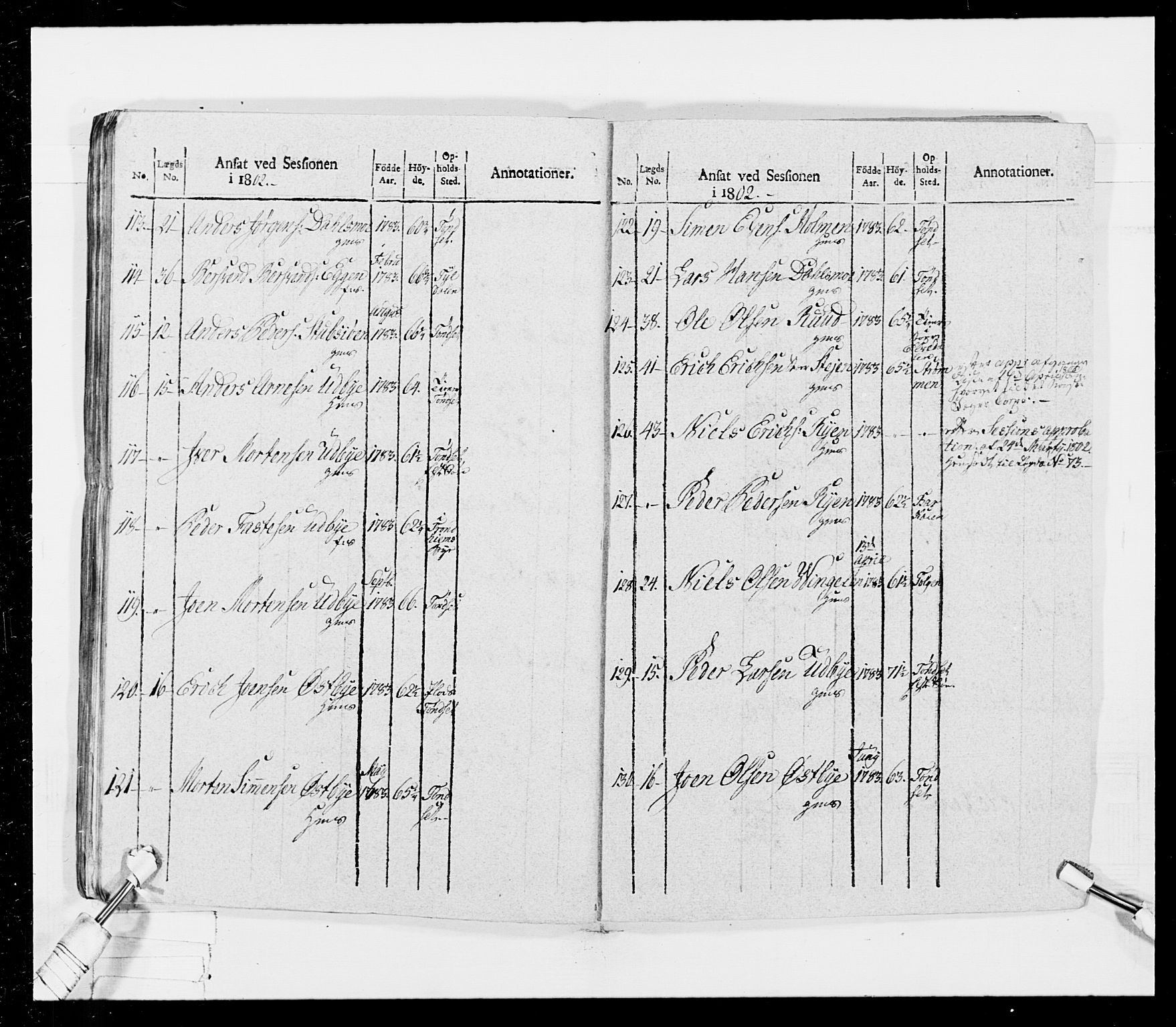 Generalitets- og kommissariatskollegiet, Det kongelige norske kommissariatskollegium, AV/RA-EA-5420/E/Eh/L0026: Skiløperkompaniene, 1805-1810, p. 56