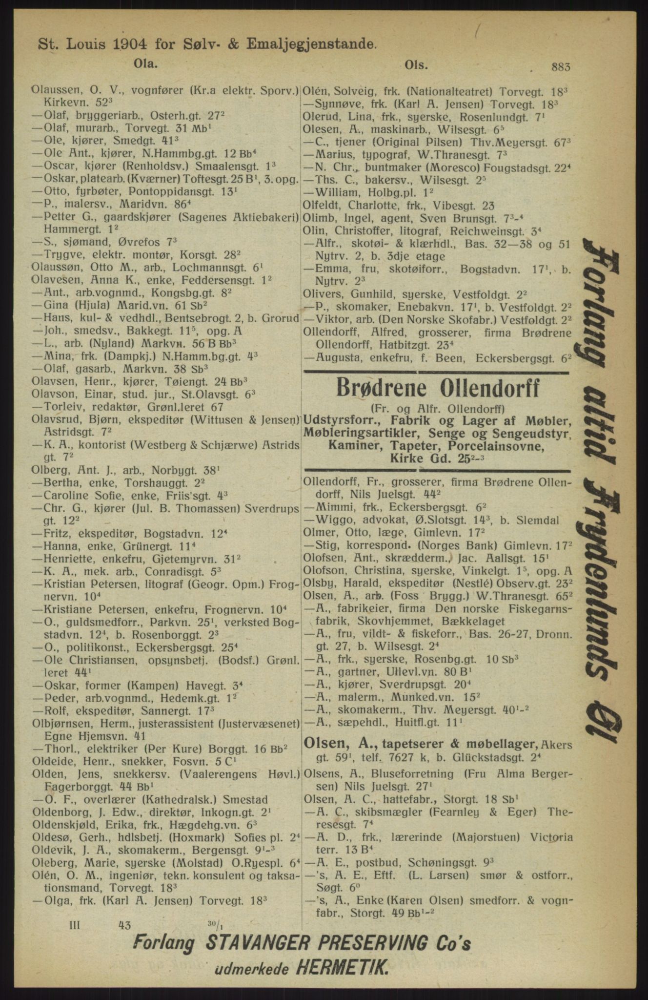 Kristiania/Oslo adressebok, PUBL/-, 1914, p. 883