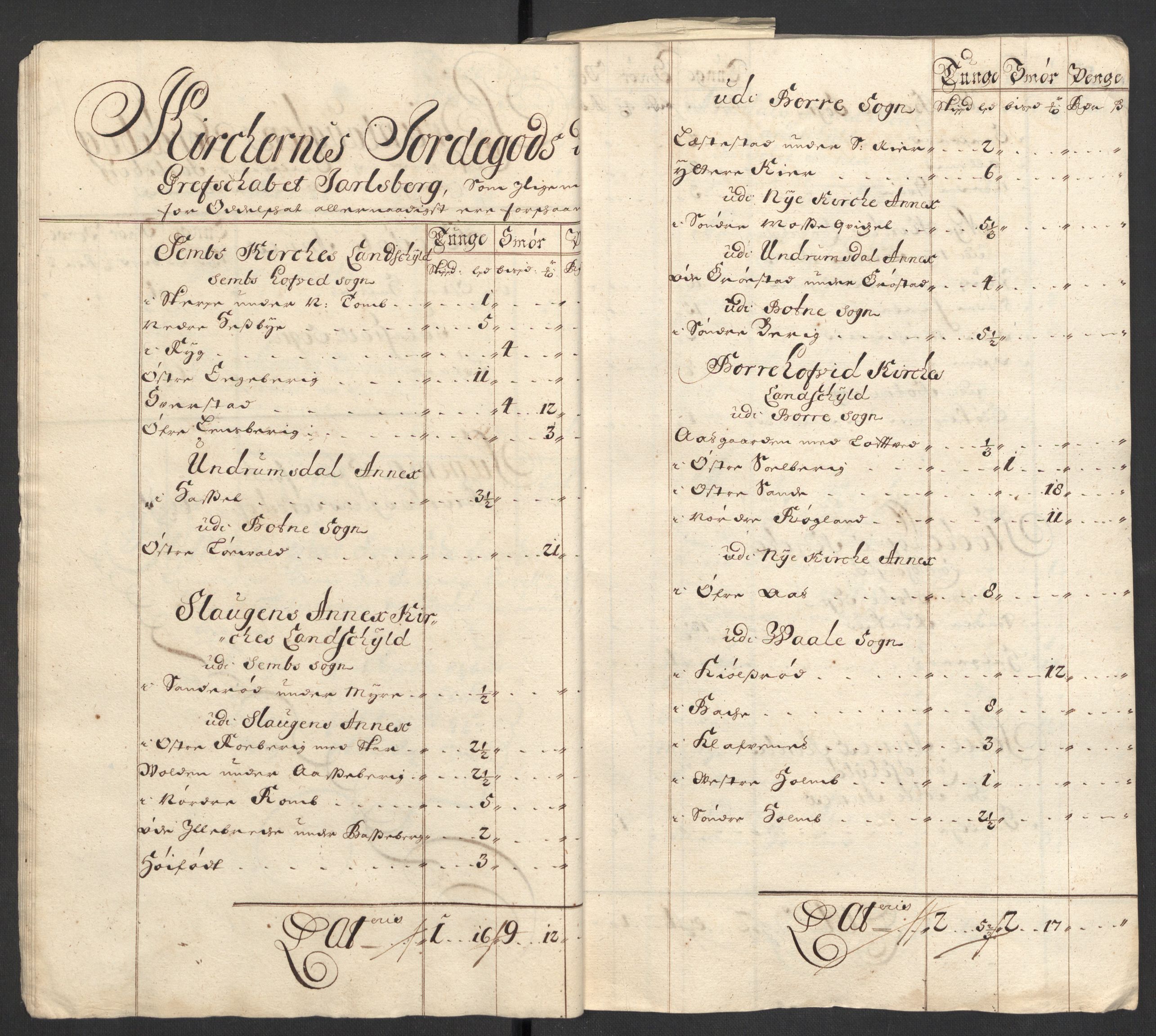 Rentekammeret inntil 1814, Reviderte regnskaper, Fogderegnskap, RA/EA-4092/R32/L1868: Fogderegnskap Jarlsberg grevskap, 1697-1699, p. 183