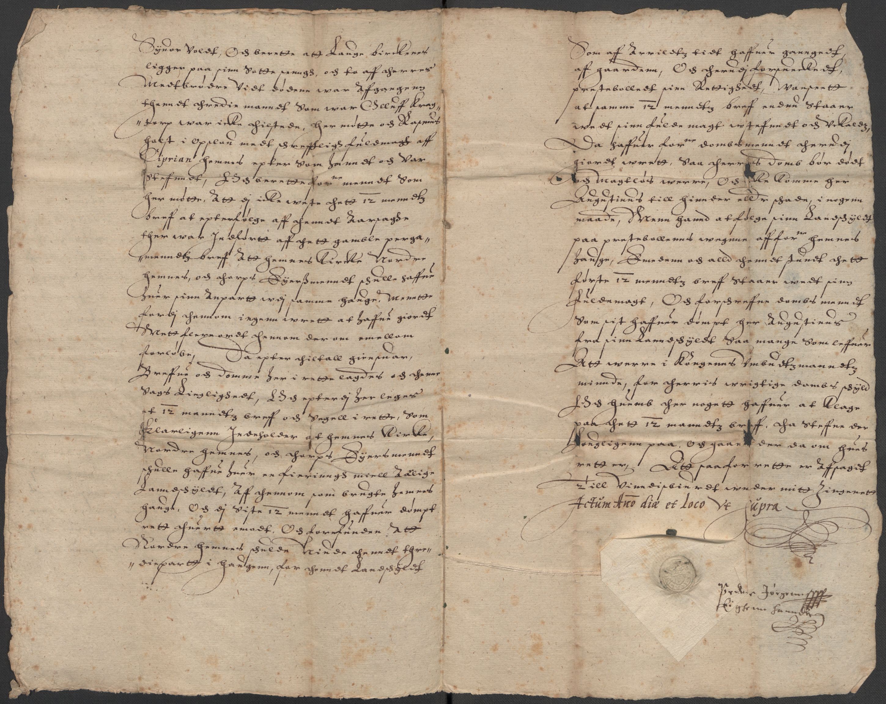 Riksarkivets diplomsamling, AV/RA-EA-5965/F15/L0007: Prestearkiv - Akershus, 1573-1693, p. 211