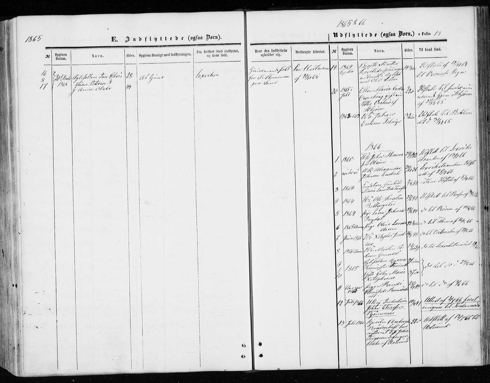 Ministerialprotokoller, klokkerbøker og fødselsregistre - Sør-Trøndelag, AV/SAT-A-1456/646/L0612: Parish register (official) no. 646A10, 1858-1869, p. 13