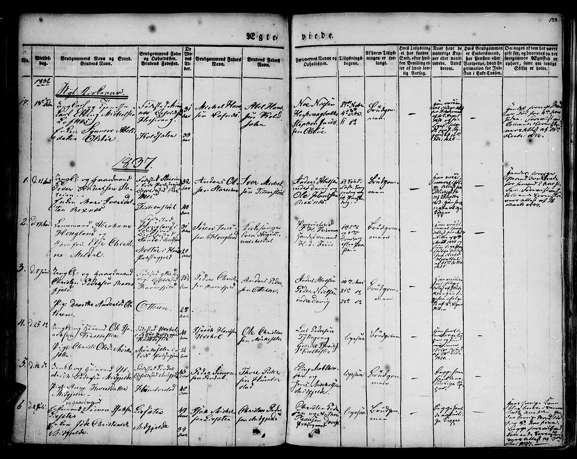 Davik sokneprestembete, AV/SAB-A-79701/H/Haa/Haaa/L0004: Parish register (official) no. A 4, 1830-1849, p. 188