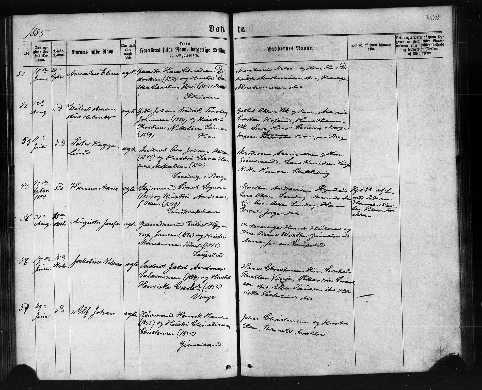 Ministerialprotokoller, klokkerbøker og fødselsregistre - Nordland, AV/SAT-A-1459/876/L1096: Parish register (official) no. 876A02, 1870-1886, p. 102