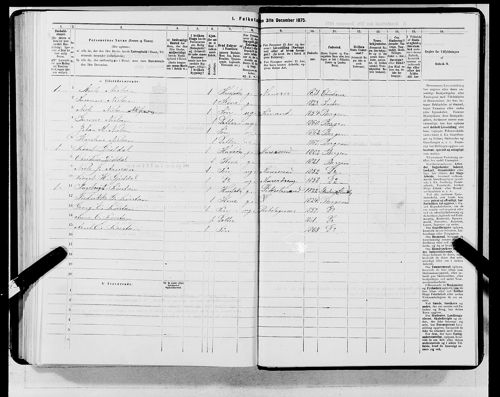 SAB, 1875 census for 1301 Bergen, 1875, p. 5163