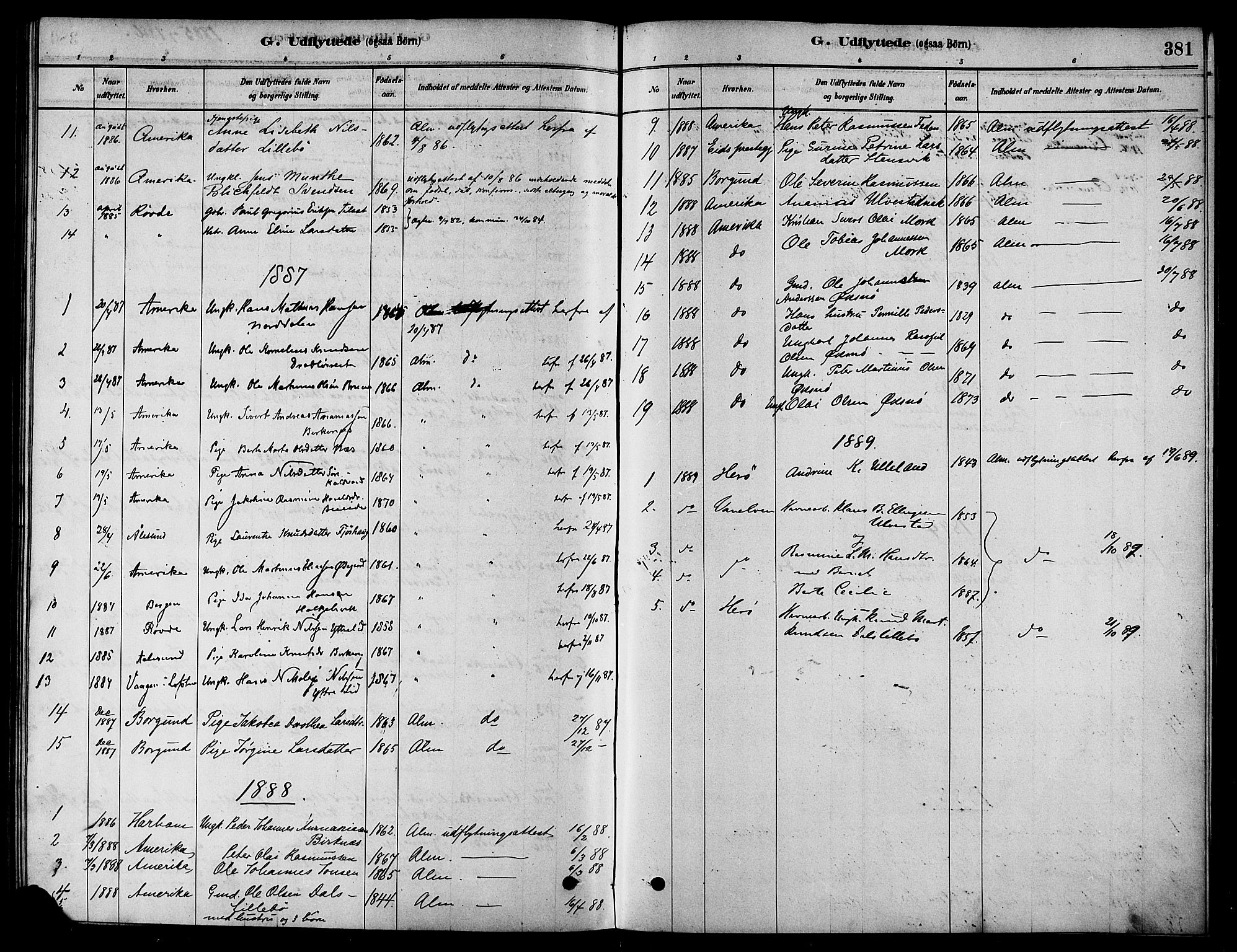 Ministerialprotokoller, klokkerbøker og fødselsregistre - Møre og Romsdal, AV/SAT-A-1454/511/L0141: Parish register (official) no. 511A08, 1878-1890, p. 381